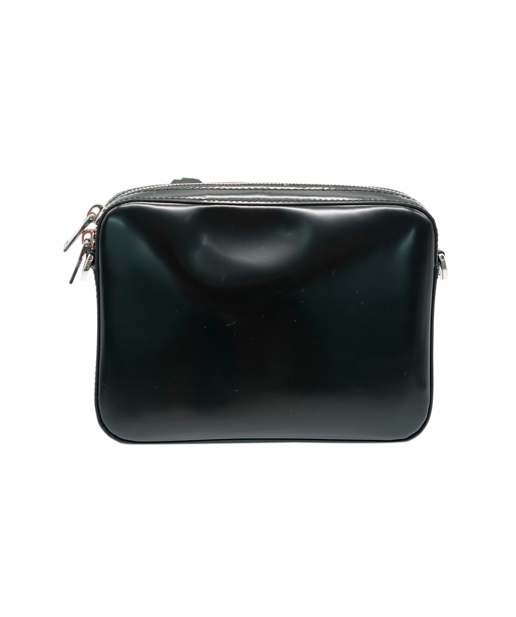 Prada Prada black spazzalato messenger bag ASC2048