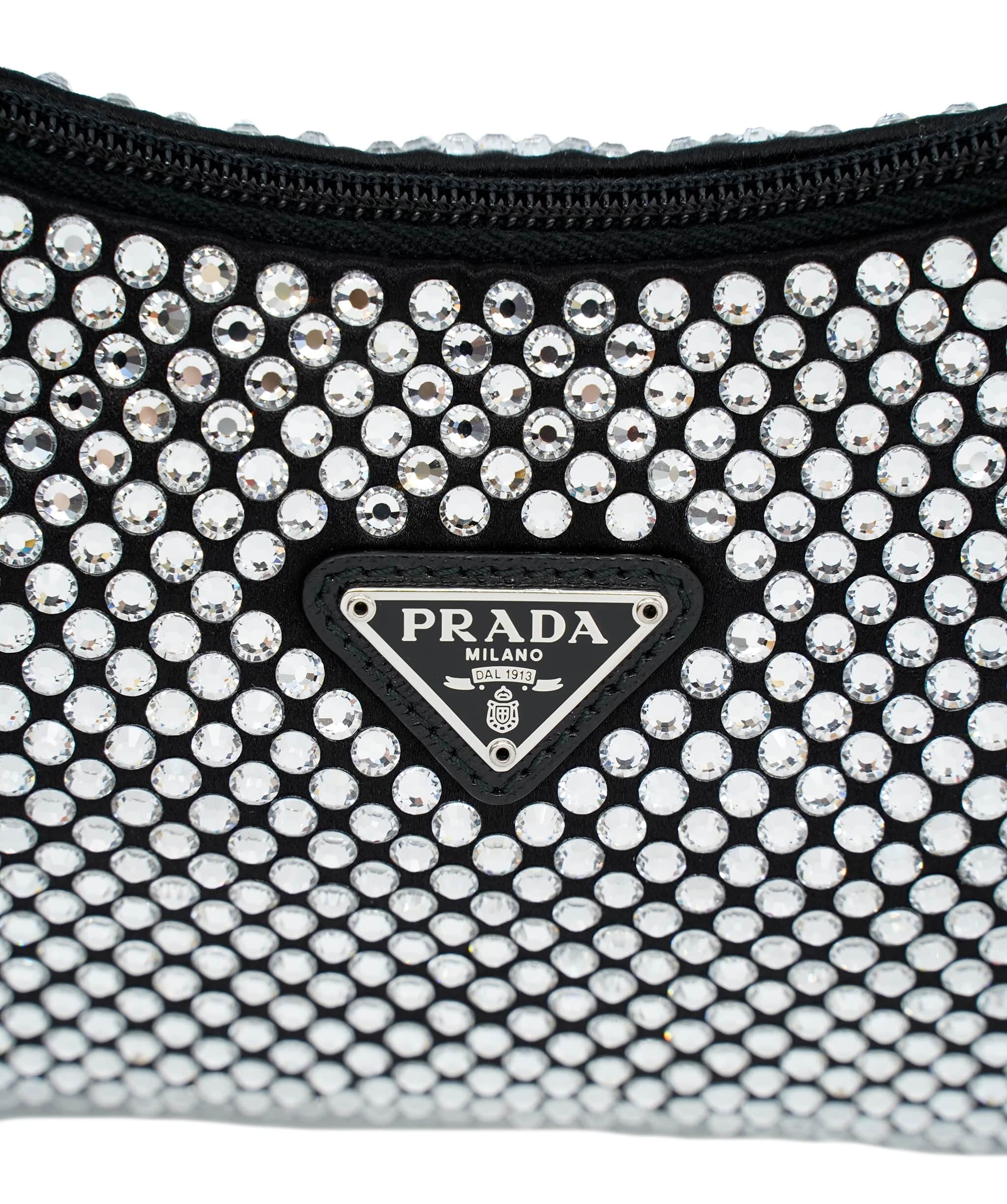 Prada Prada Black Swarovski Re-Edition Mini Bag ASC2371