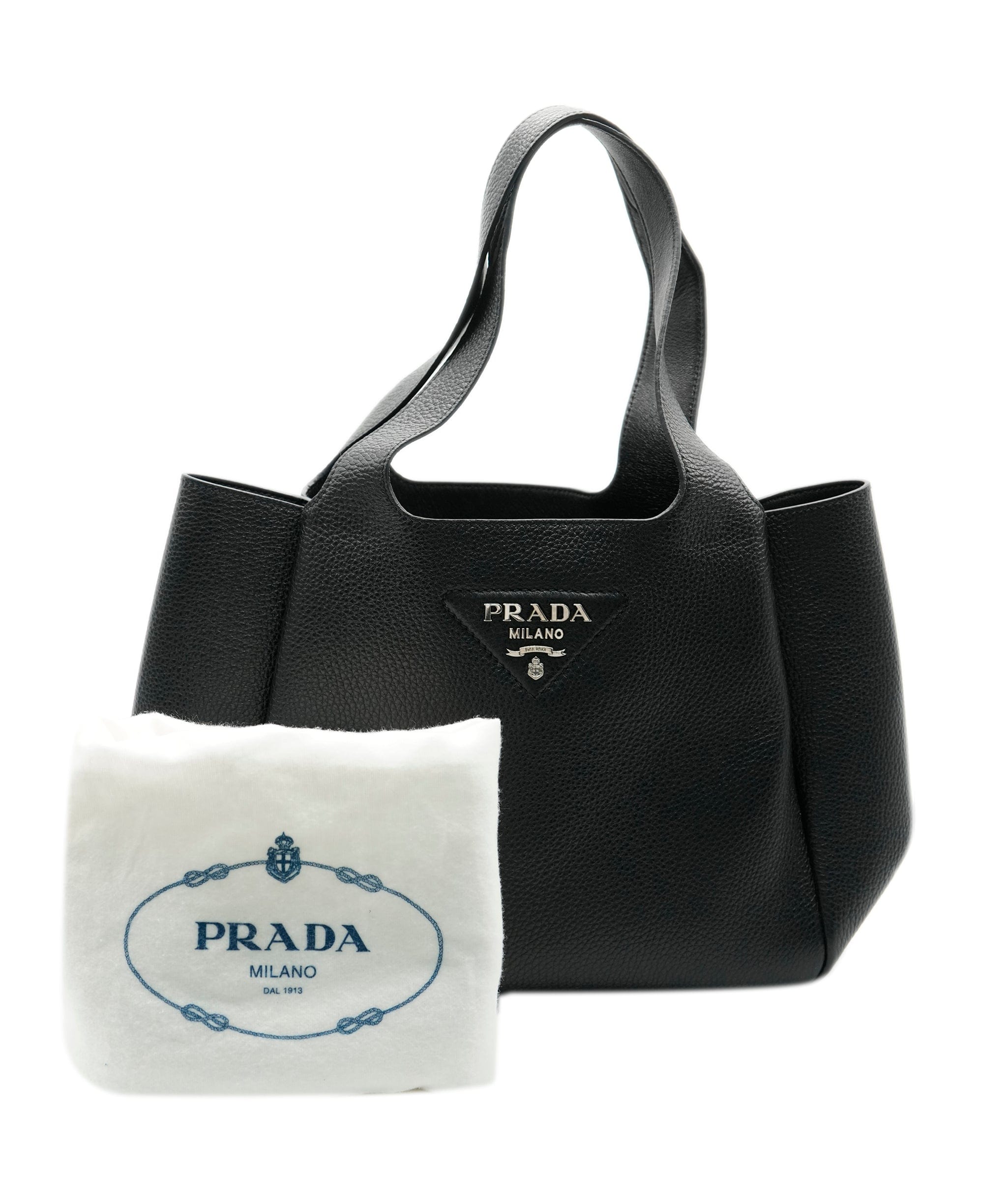 Prada Prada Black Vitello Daino Dynamique Tote ASC4288