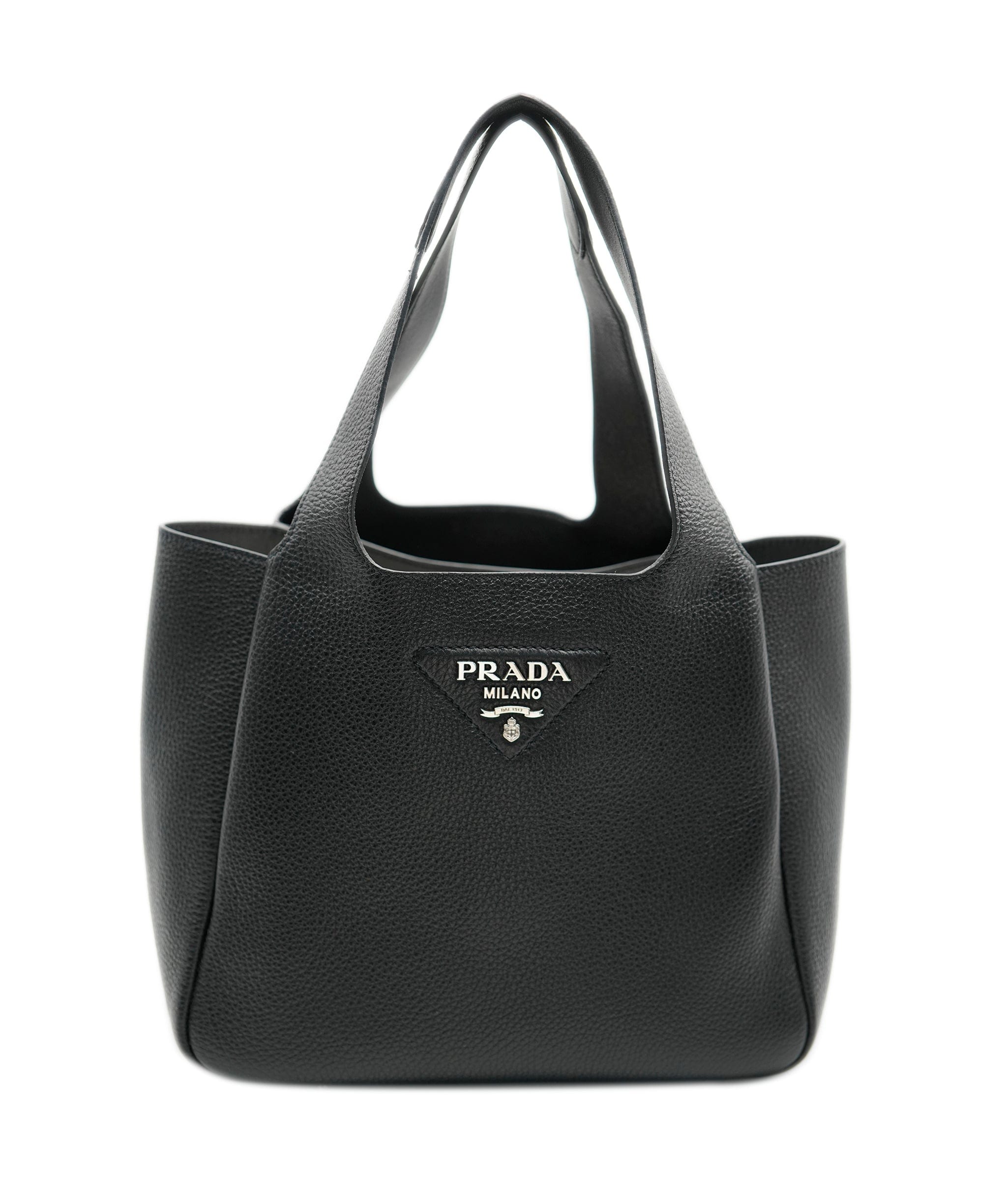 Prada Prada Black Vitello Daino Dynamique Tote ASC4288