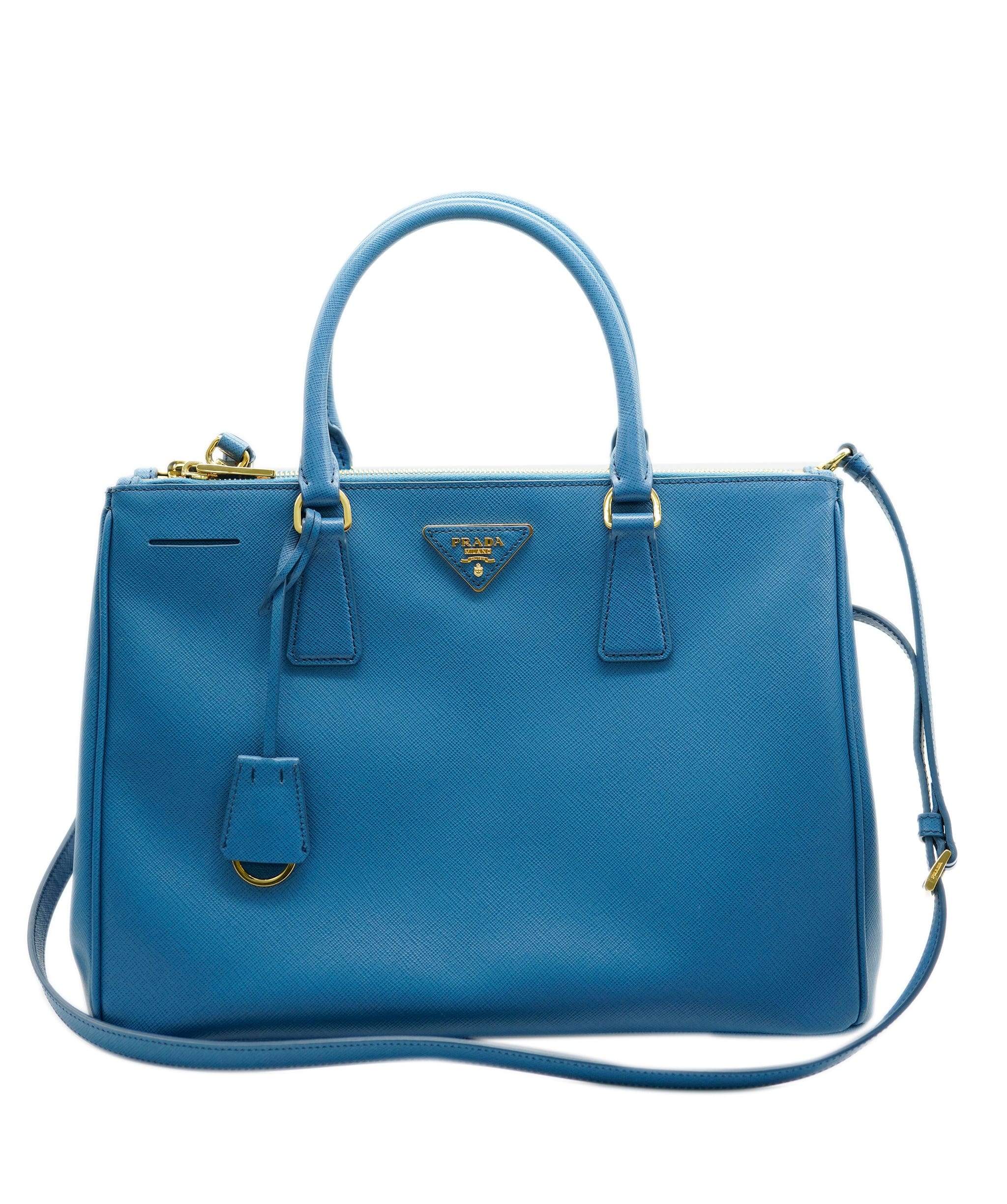 Prada Prada blue saffiano tote with GHW  - AJC0473