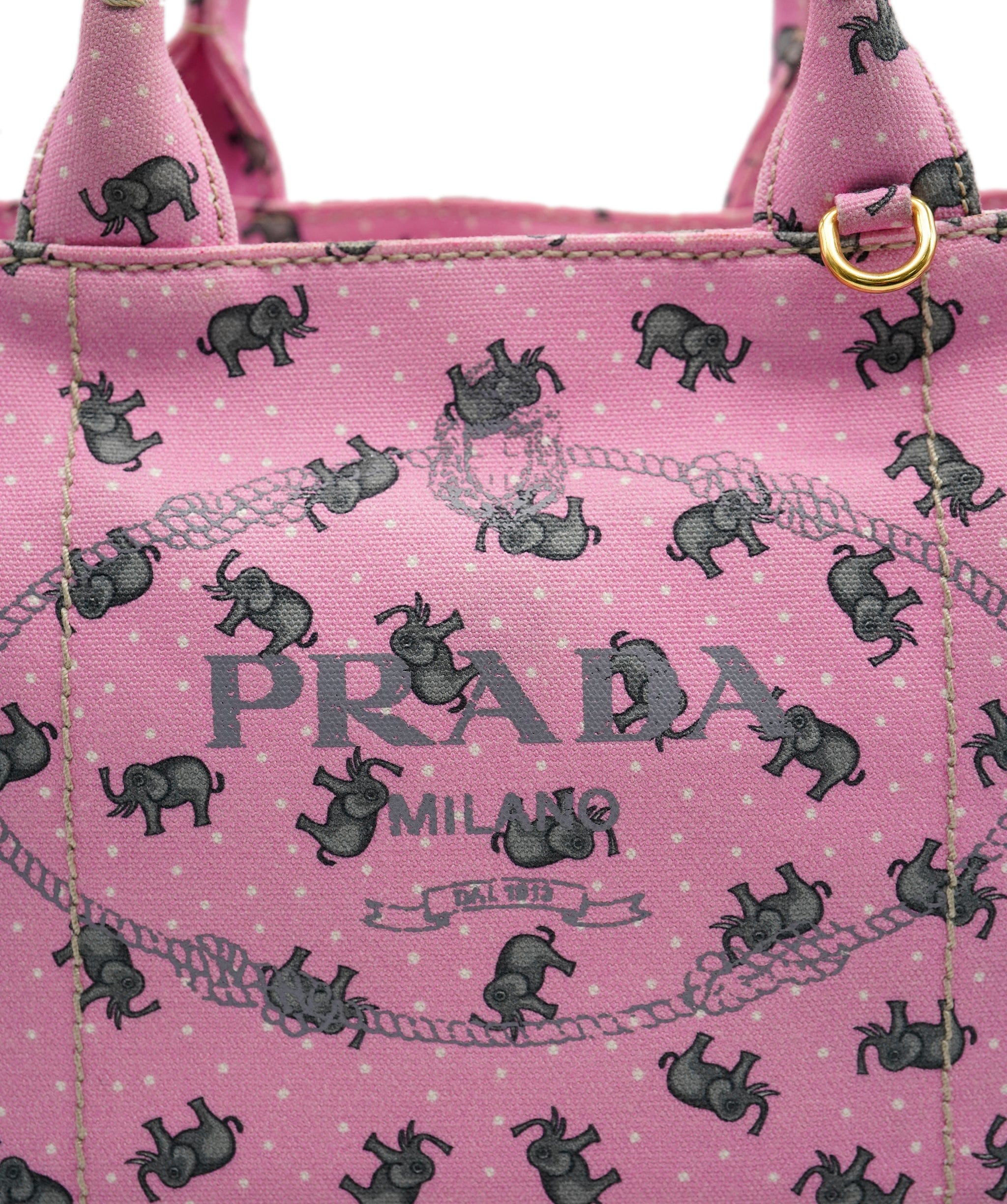 Prada Prada Canapa Pink Elephant bag - ASL8652