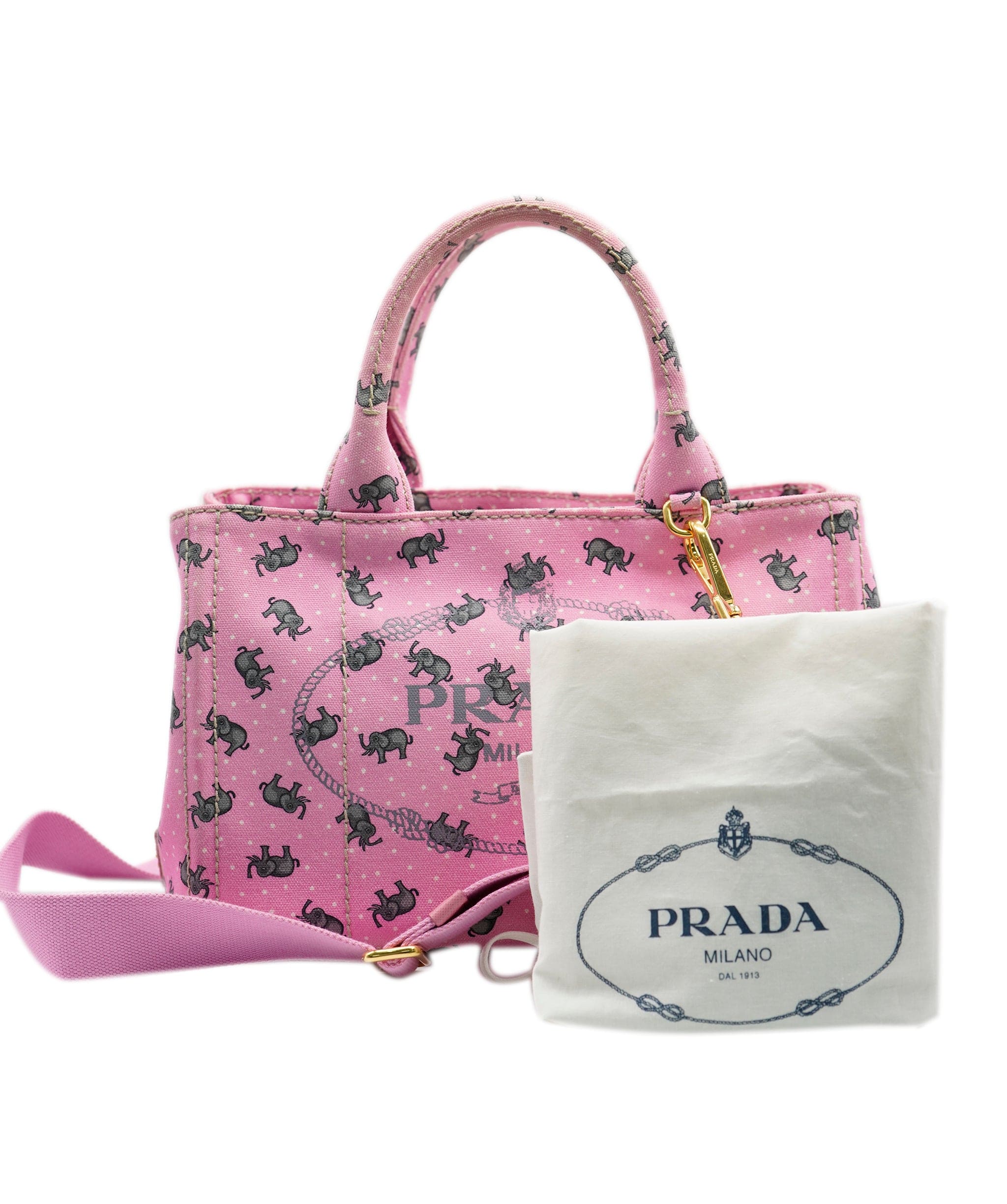 Prada Prada Canapa Pink Elephant bag - ASL8652