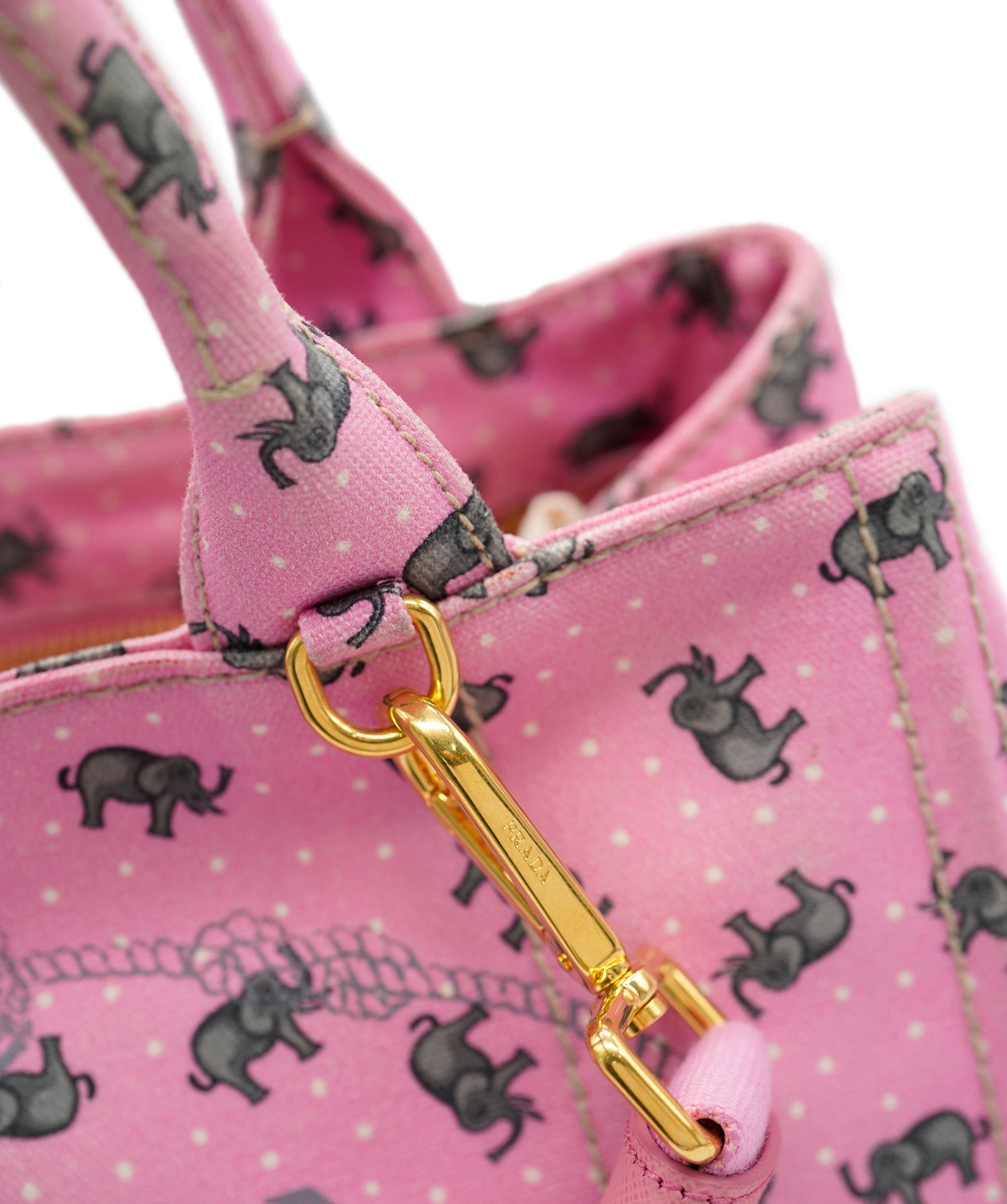 Prada Prada Canapa Pink Elephant bag - ASL8652