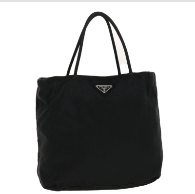 Prada PRADA Hand Bag Nylon Black Auth bs5595 ASC3097