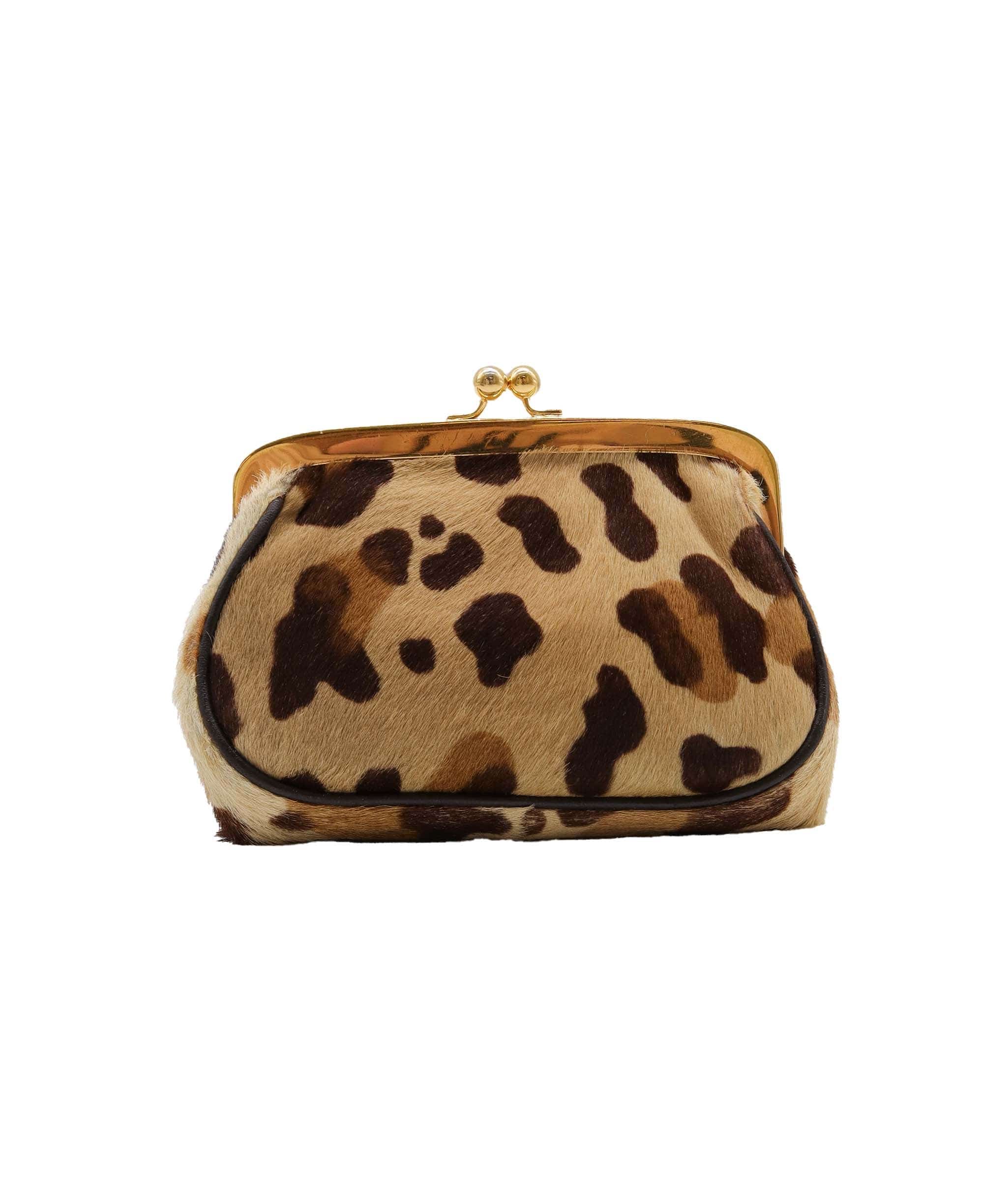 Prada Prada Leopard Calf Hair Coin Purse  DXBS1273