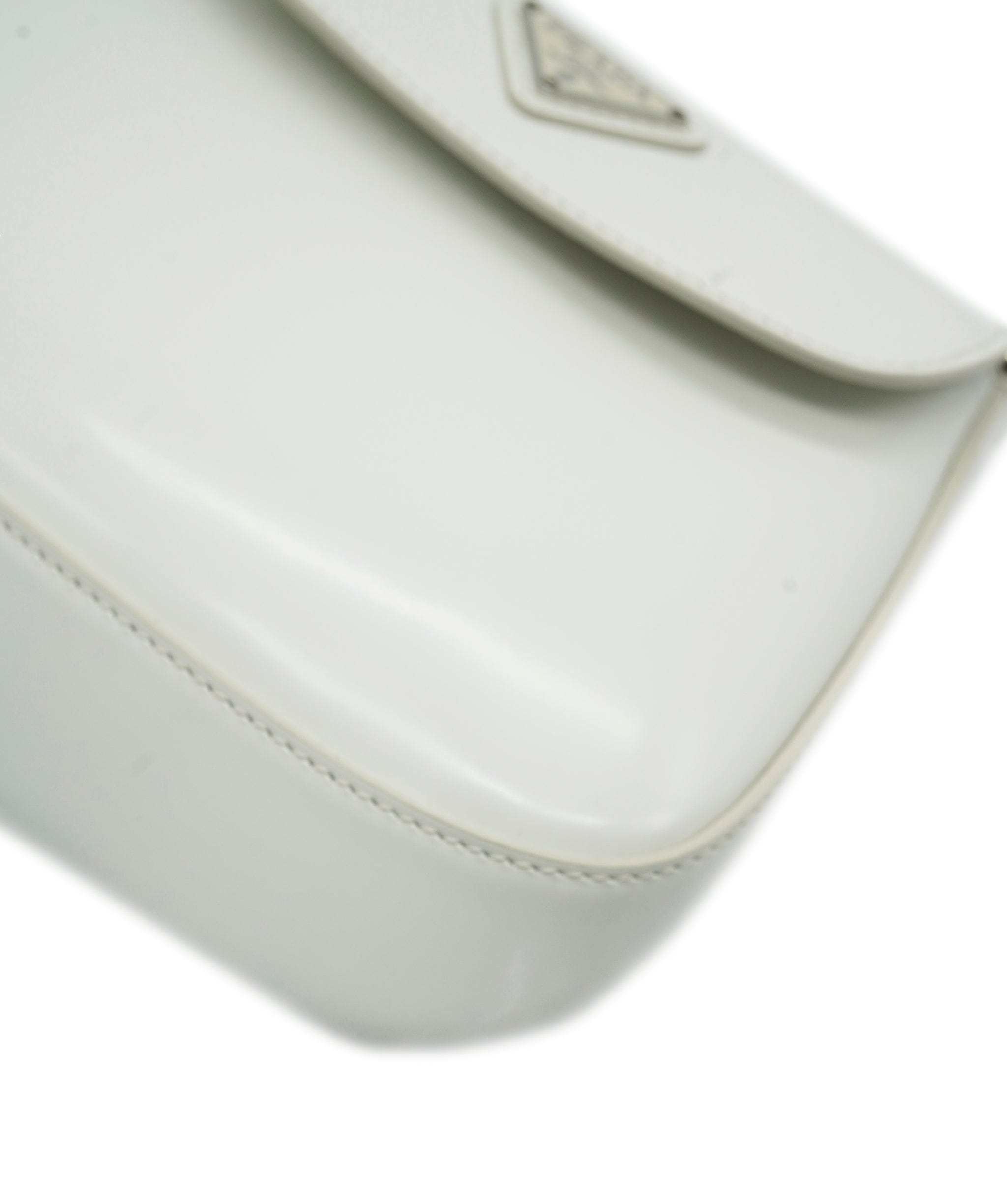 Prada Prada White Brushed Leather Mini Cleo ABC0725