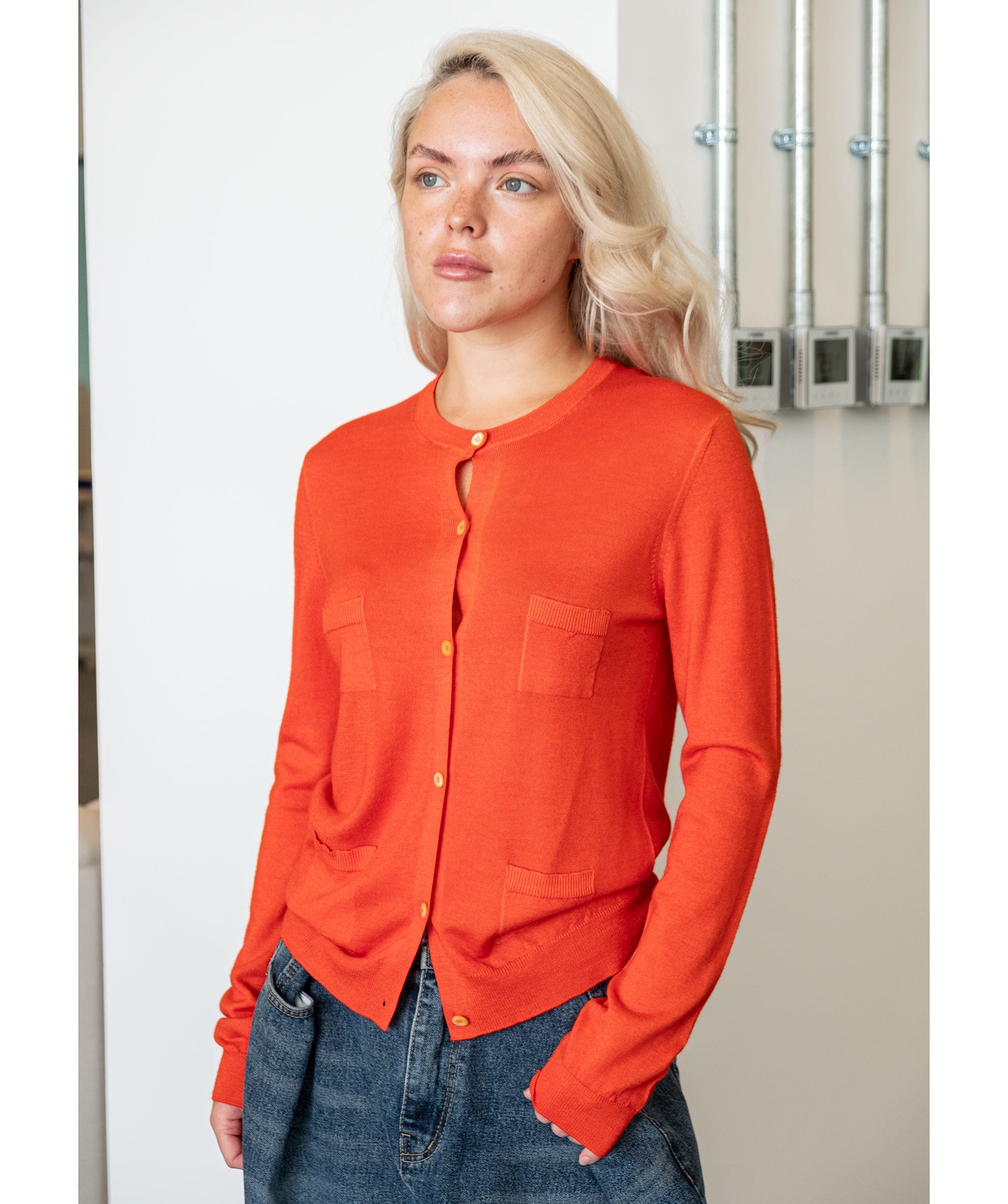 Prada Prada Cardigan Orange RJC2733