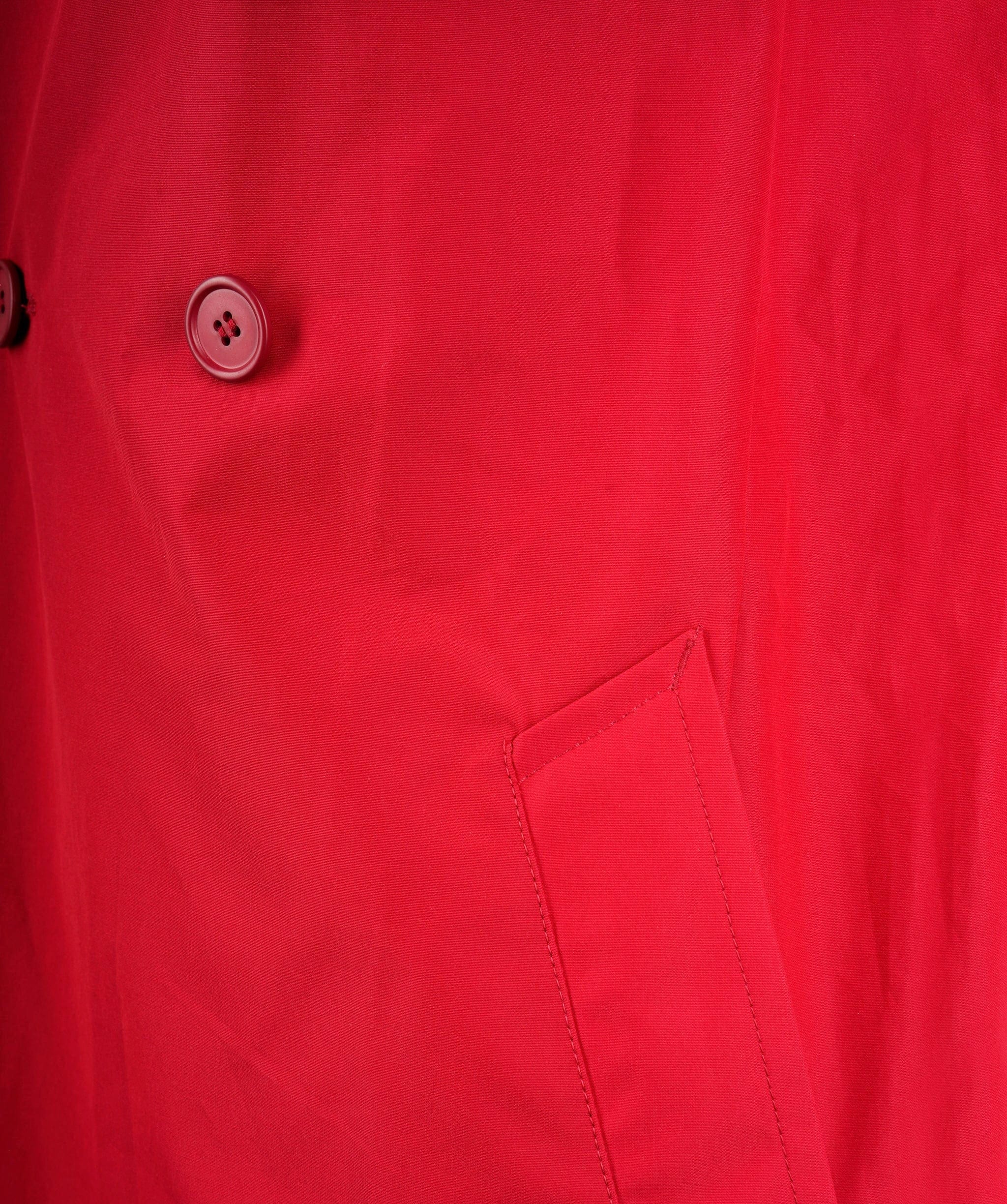 Prada Prada Red Waterproof Jacket With Belt  ALL0430