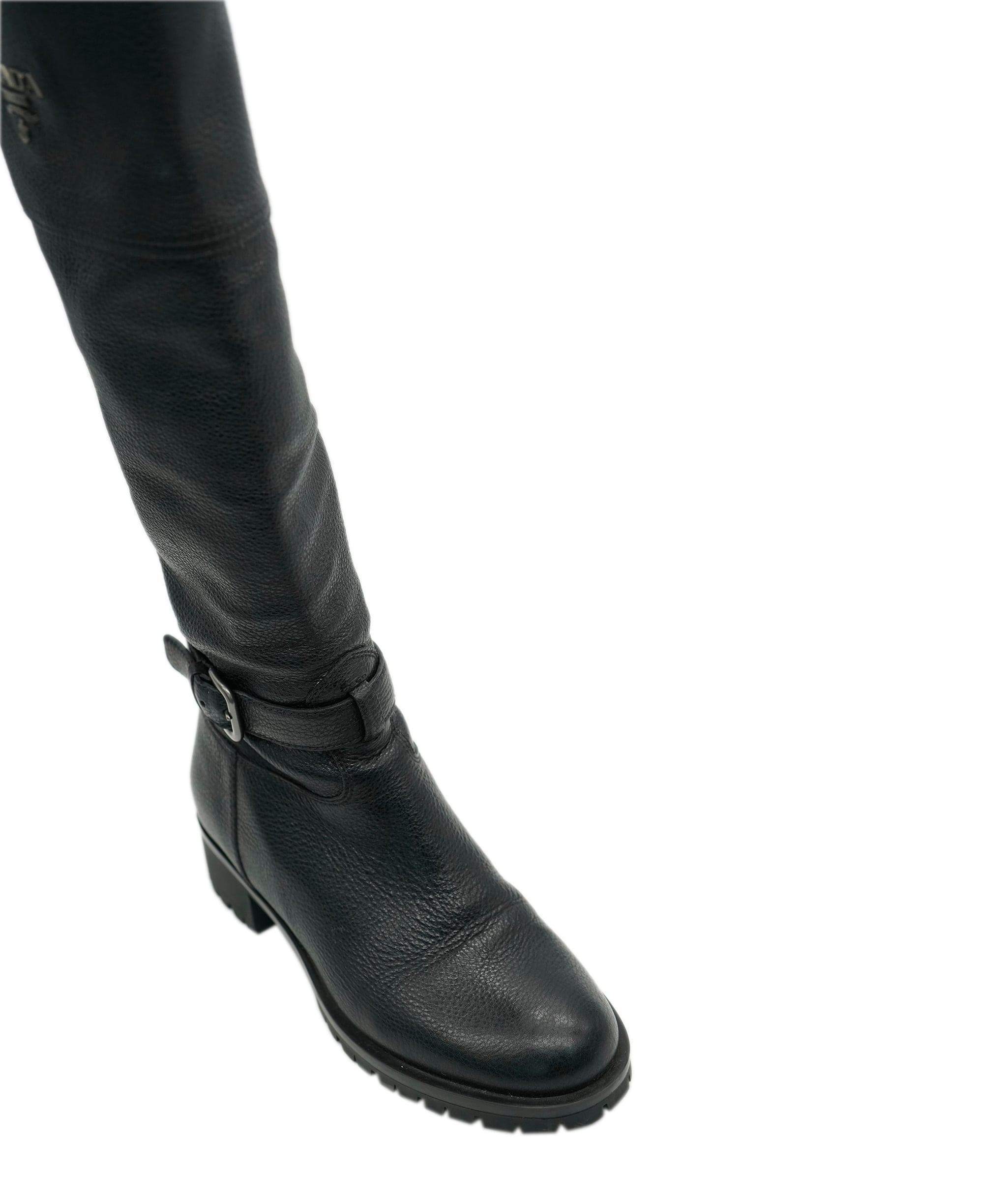 Prada Prada Knee Grained High Boots 38.5  ALC1716