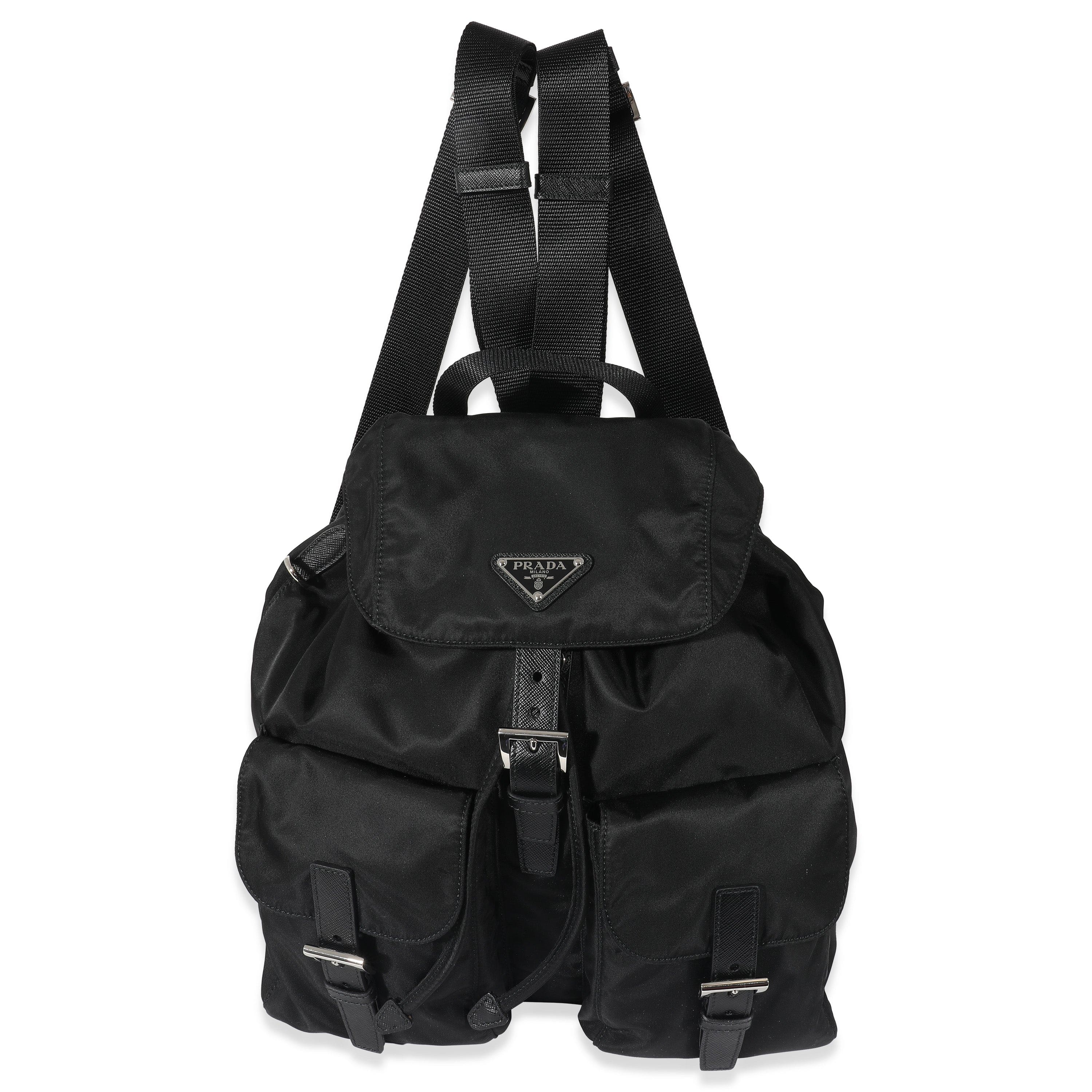 Prada Prada Black Re-Nylon Medium Backpack