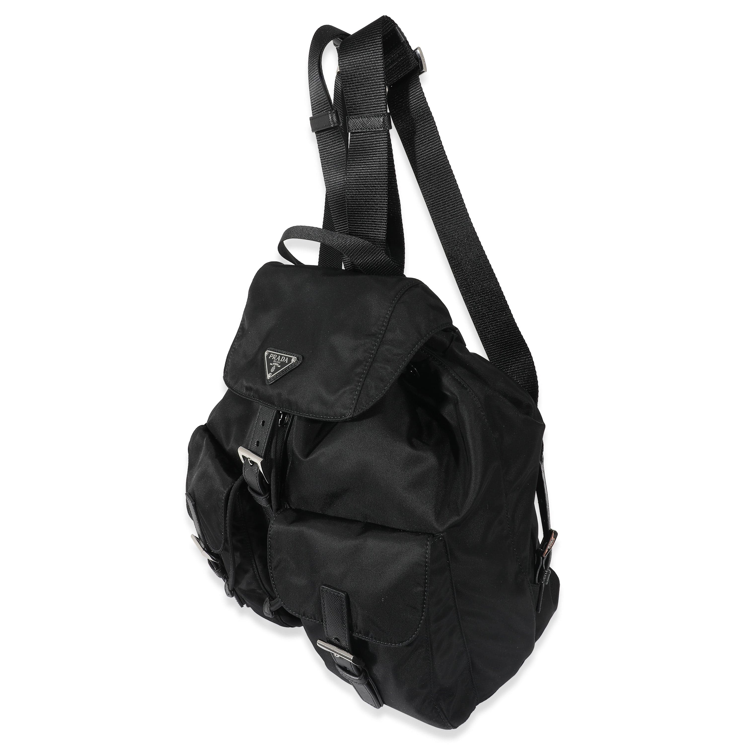 Prada Prada Black Re-Nylon Medium Backpack