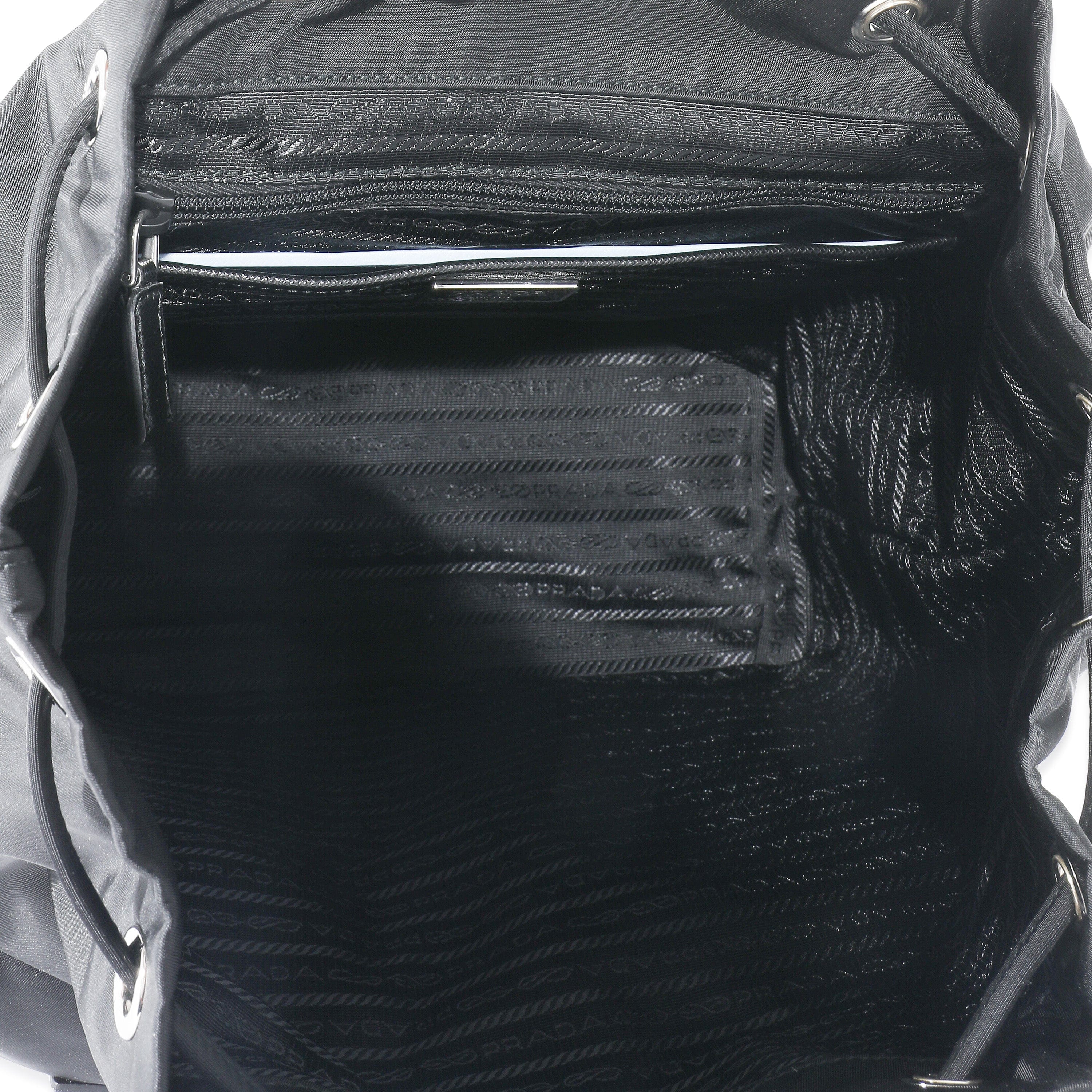 Prada Prada Black Re-Nylon Medium Backpack