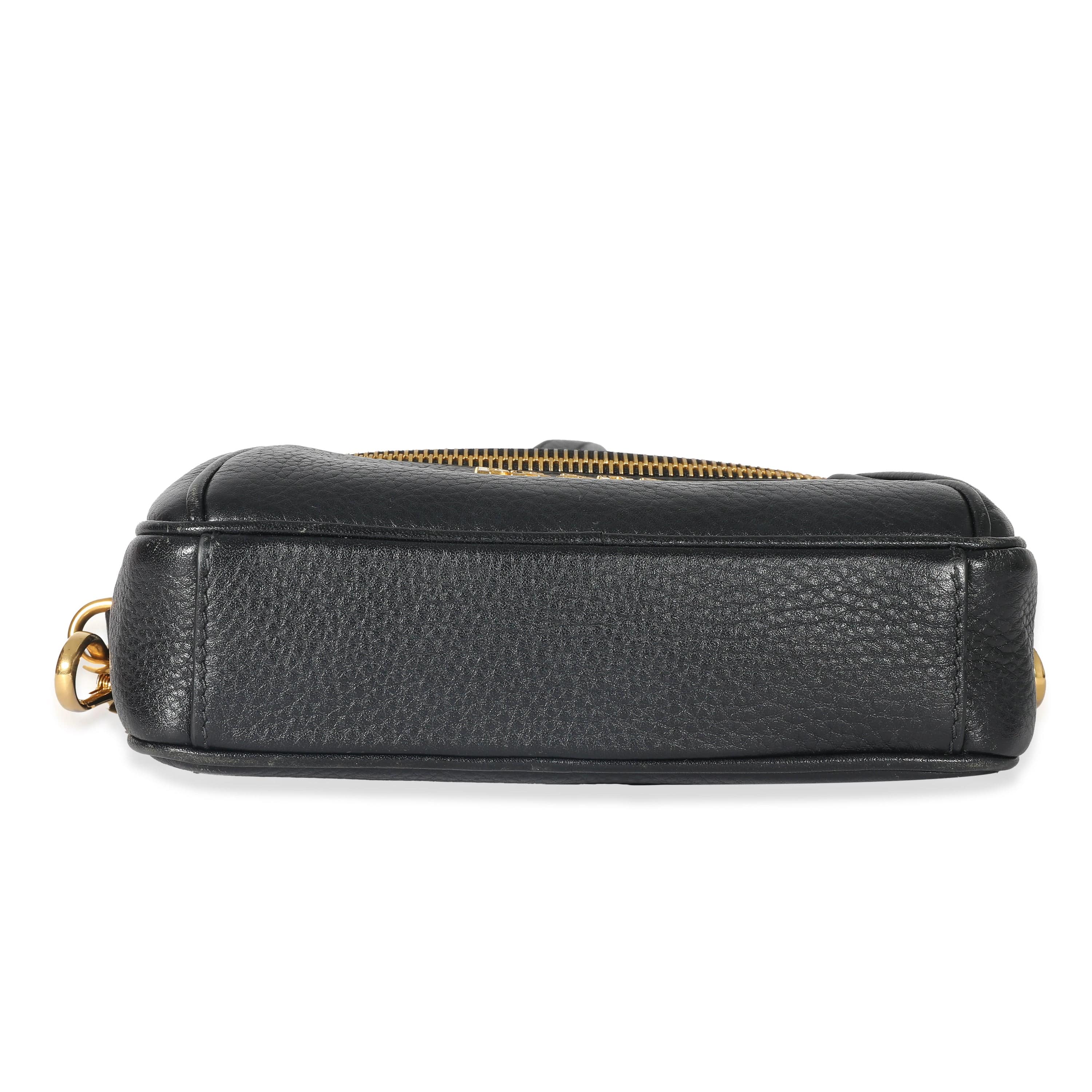 Prada Prada Black Vitello Daino Convertible Belt Bag