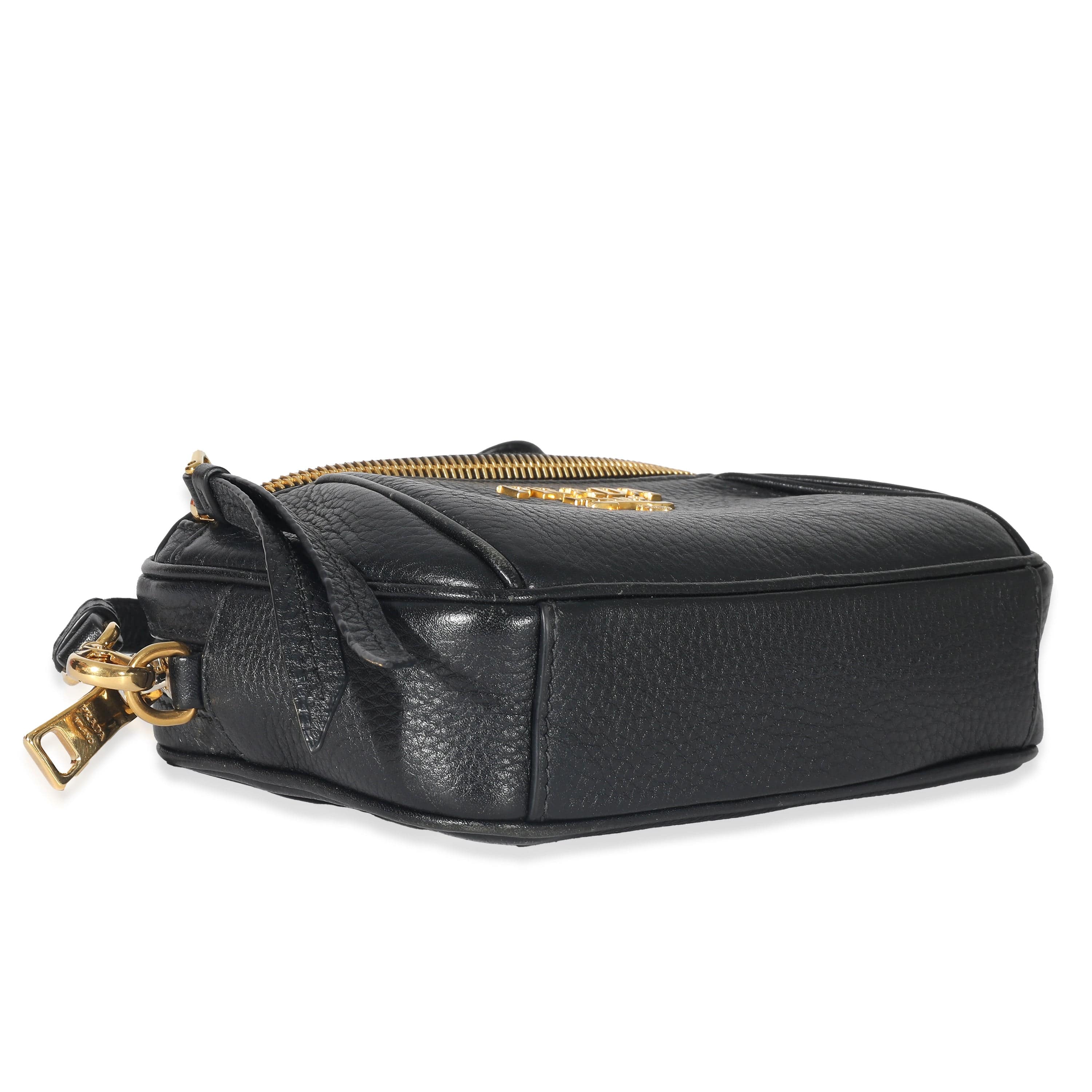 Prada Prada Black Vitello Daino Convertible Belt Bag