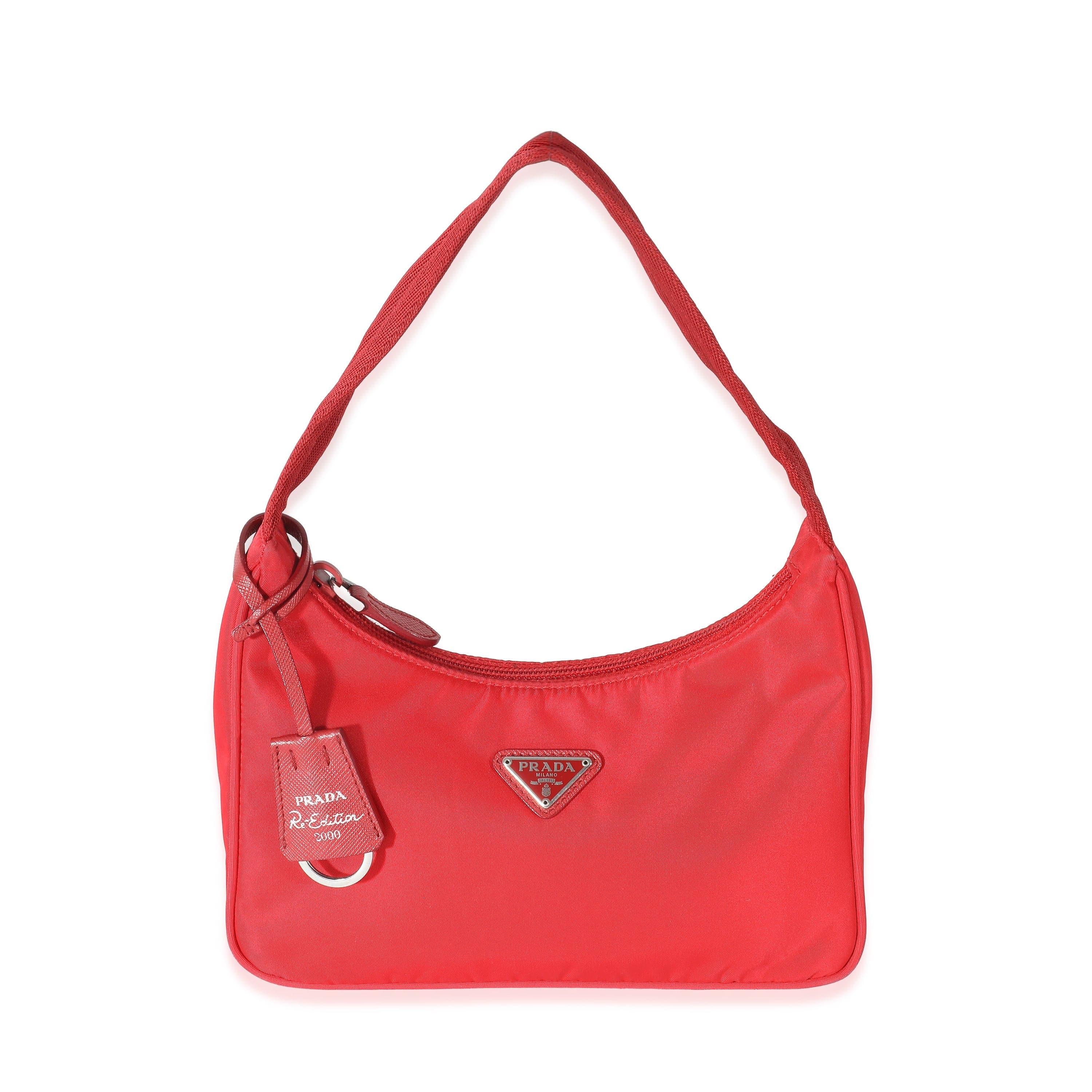 Prada Prada Red Nylon Re-Edition 2000 Mini Bag