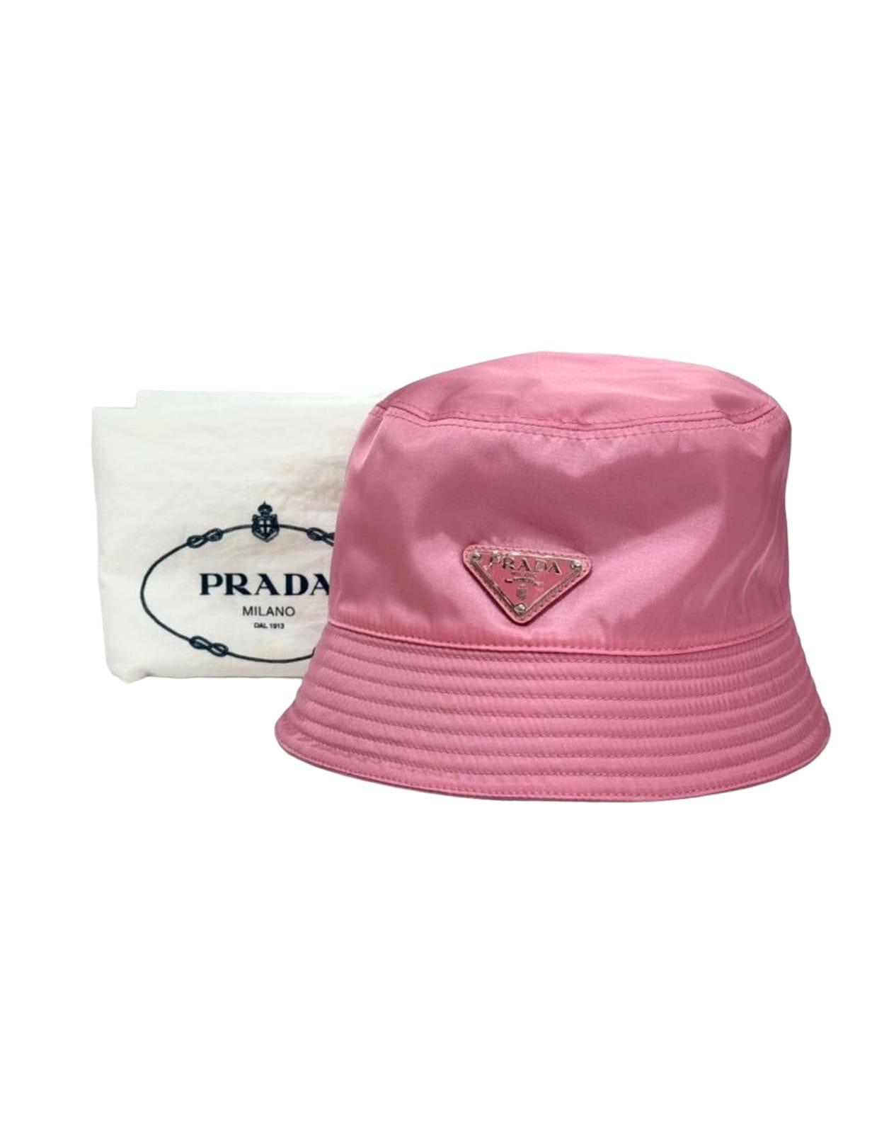 Prada Prada Re-Nylon Bucket Hat Pink Large