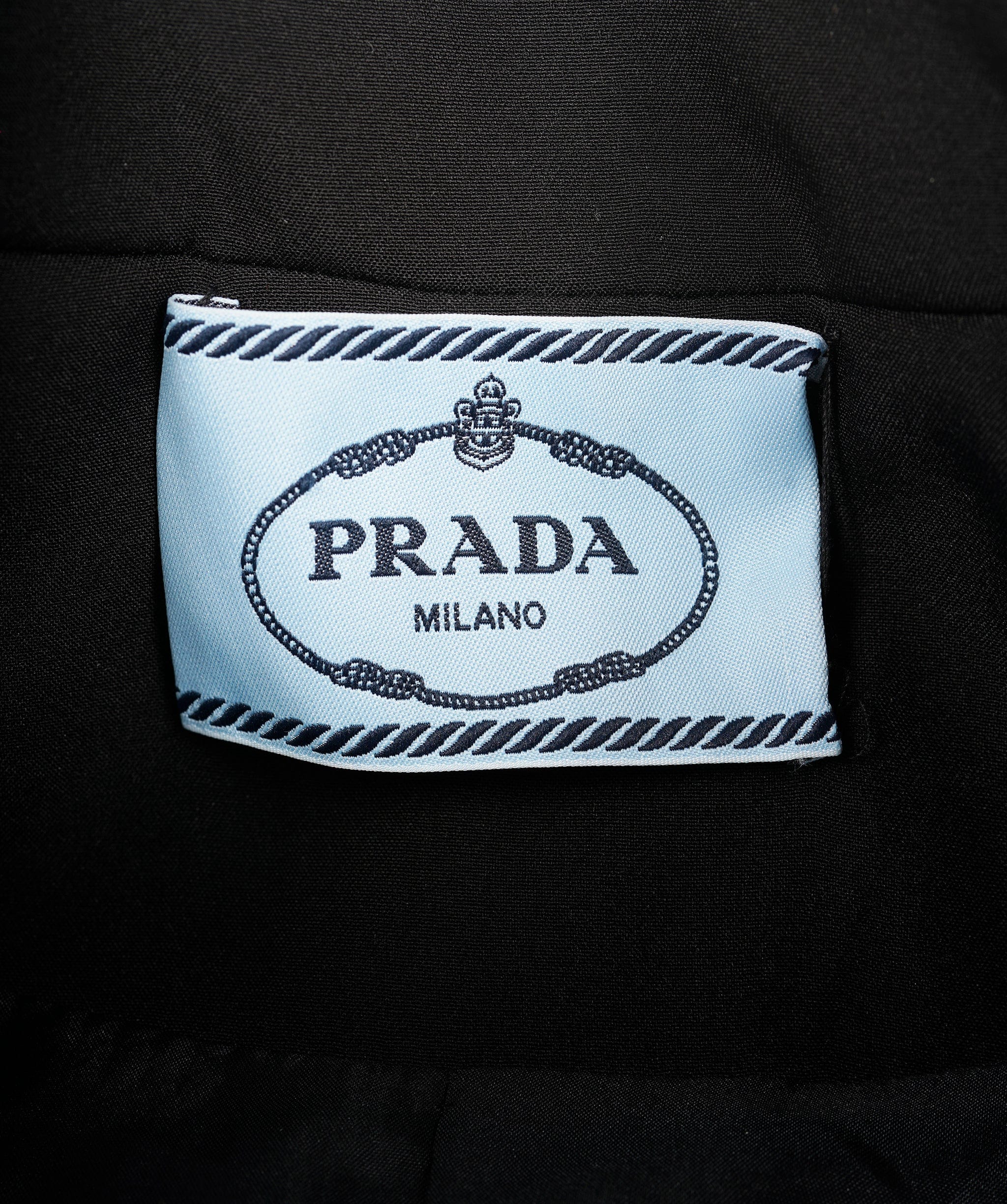 Prada Prada Logo Double Breasted Black Jacket  ALC1428