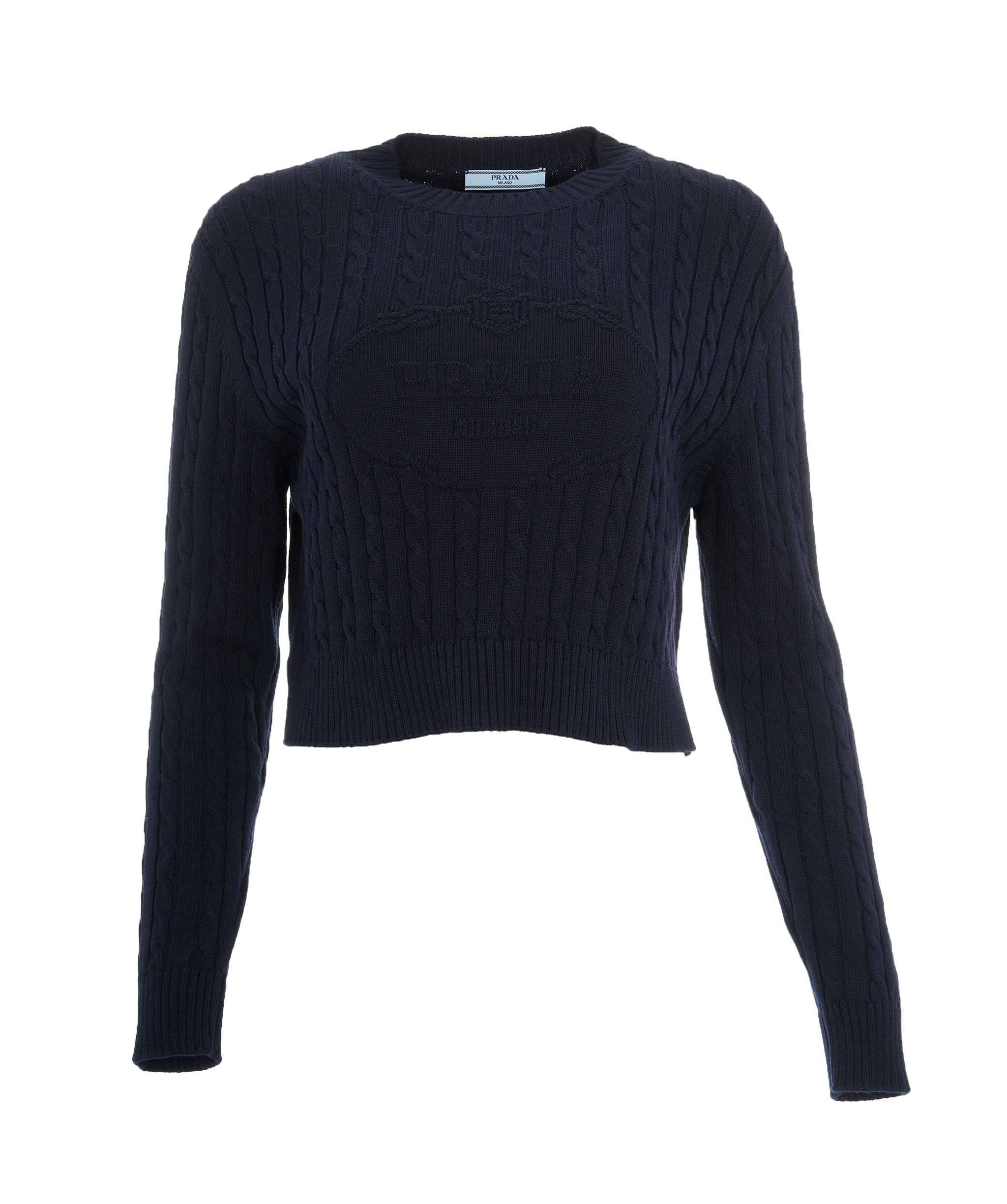 Prada Prada Milano Navy Blue Crewneck Jumper ALL0599