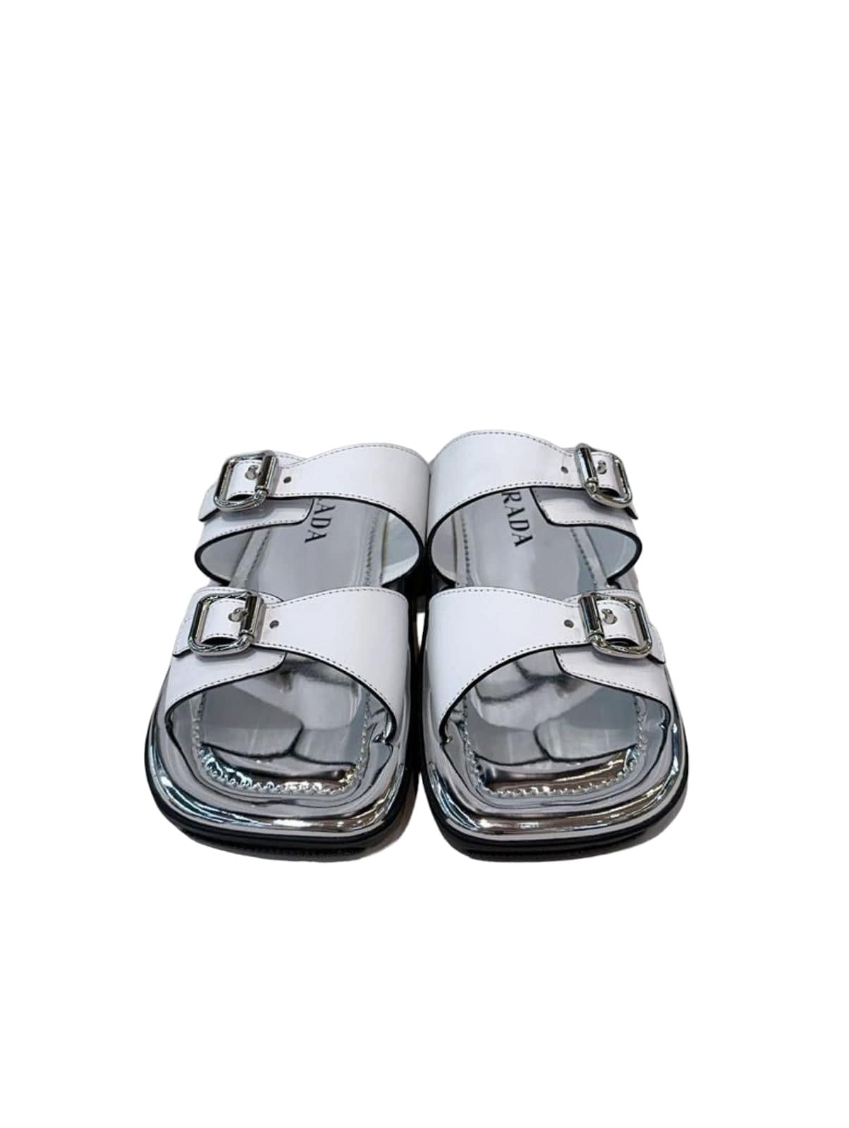 Prada Prada White Slides - 39