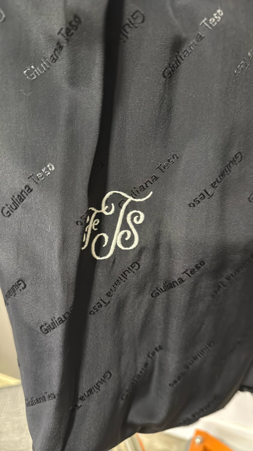 Black Persian Lamb Jacket W/ Chinchilla Collar/cuffs - Black GM16041901038