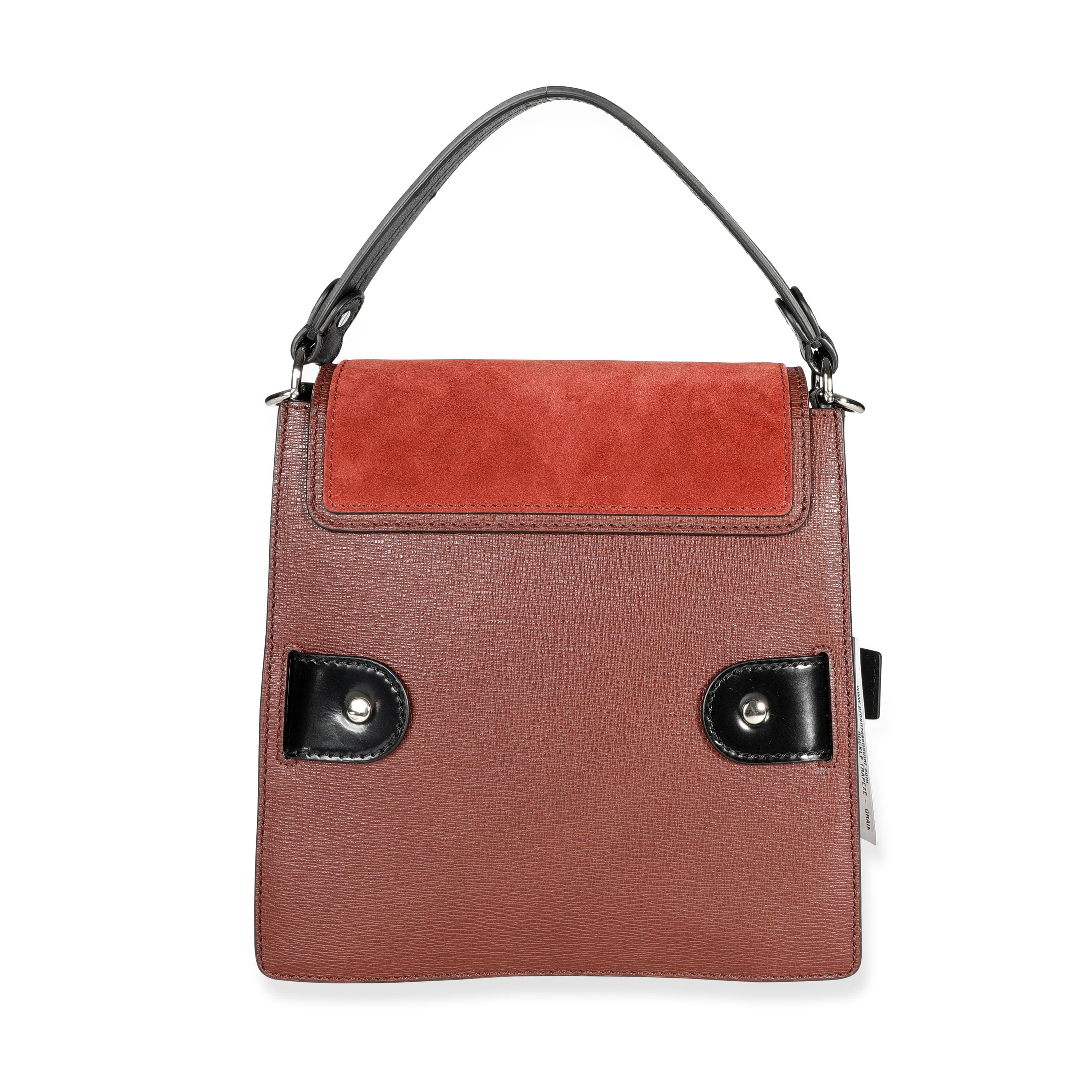 Proenza Schouler Proenza Schouler Russet Calfskin & Suede Buckle Trapeze Bag