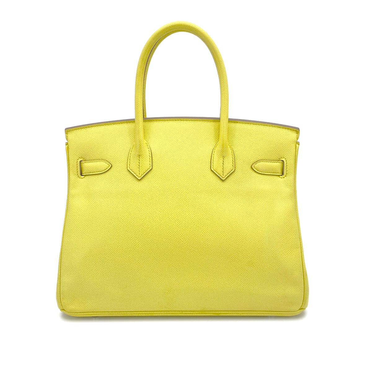 PURPOSE HERMES BIRKIN 30 LIME VEAU EPSOM HAND BAG 2013 SQUARE Q PALLADIUM HARDWARE 90322805