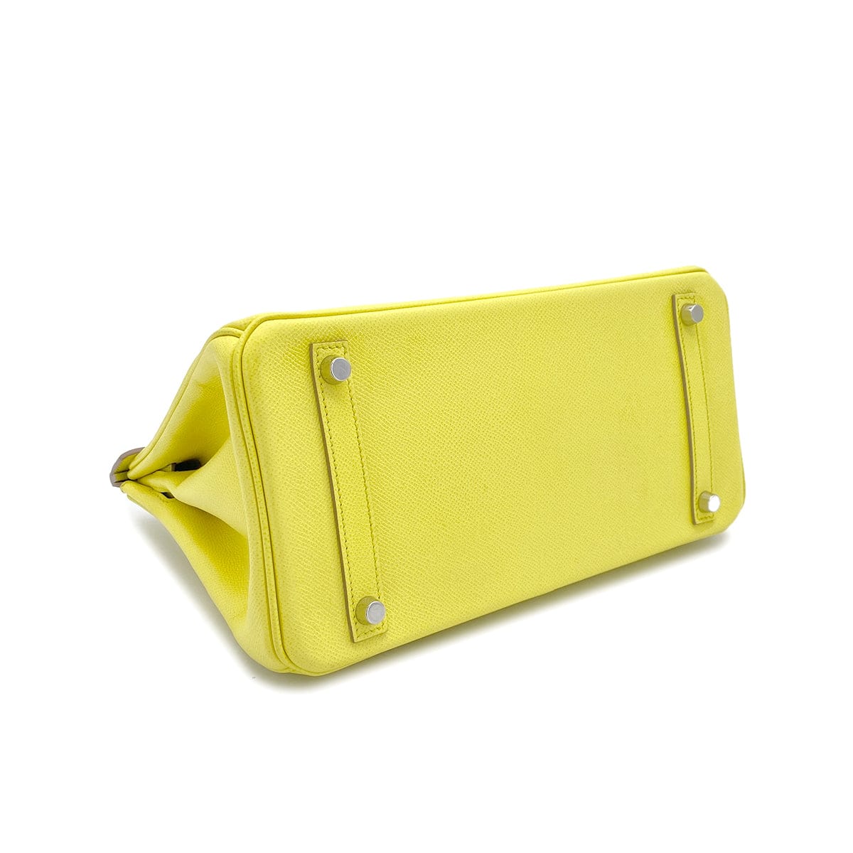 PURPOSE HERMES BIRKIN 30 LIME VEAU EPSOM HAND BAG 2013 SQUARE Q PALLADIUM HARDWARE 90322805