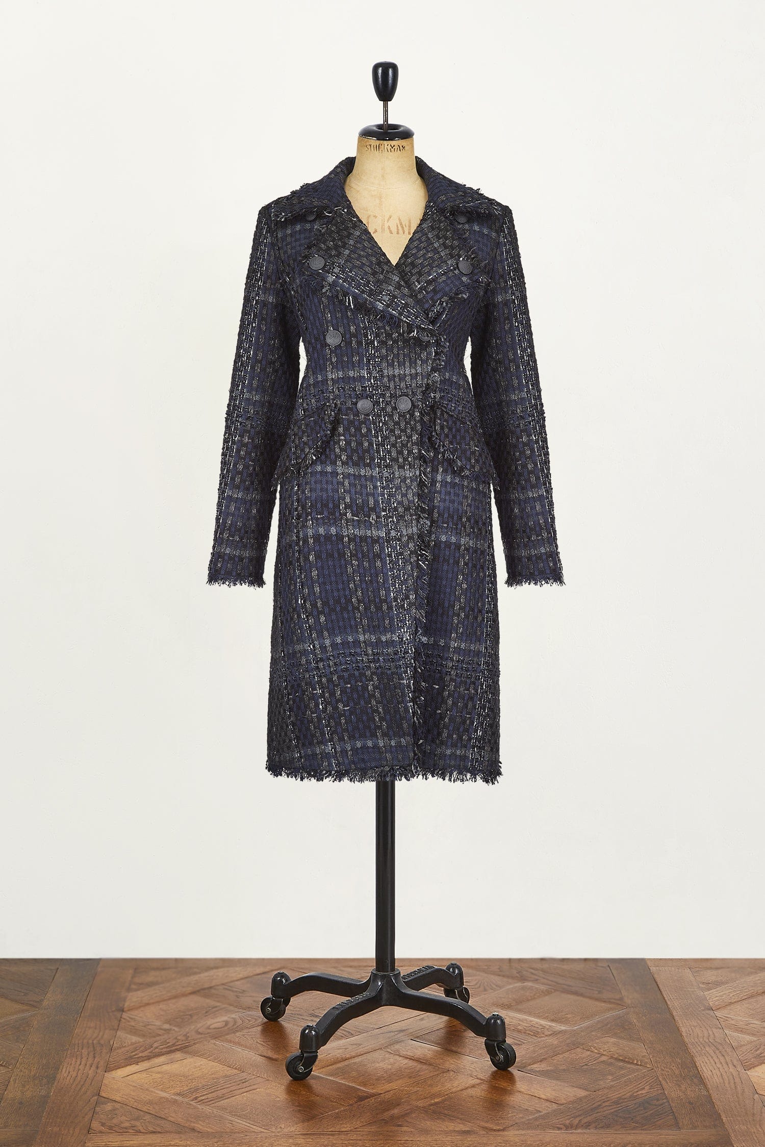 Rag & Bone Rag & Bone Wool Black/Navy Coat AGC1580