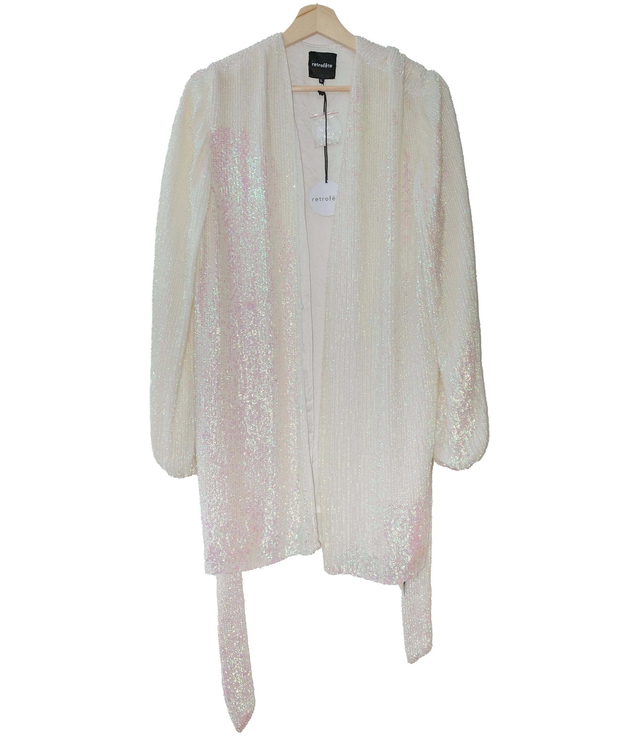 Retrofete Retrofete Sequins Top Beige RJC2738