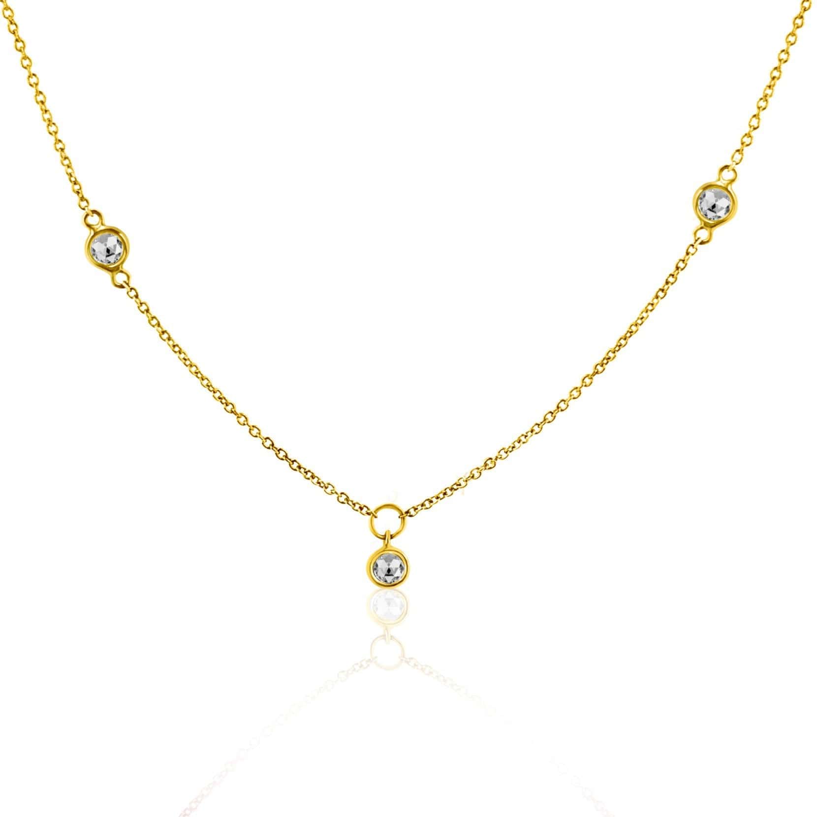 Rock & Divine Rock & Divine Dawn Collection Sunshine Diamond Necklace in 18K Yellow Gold