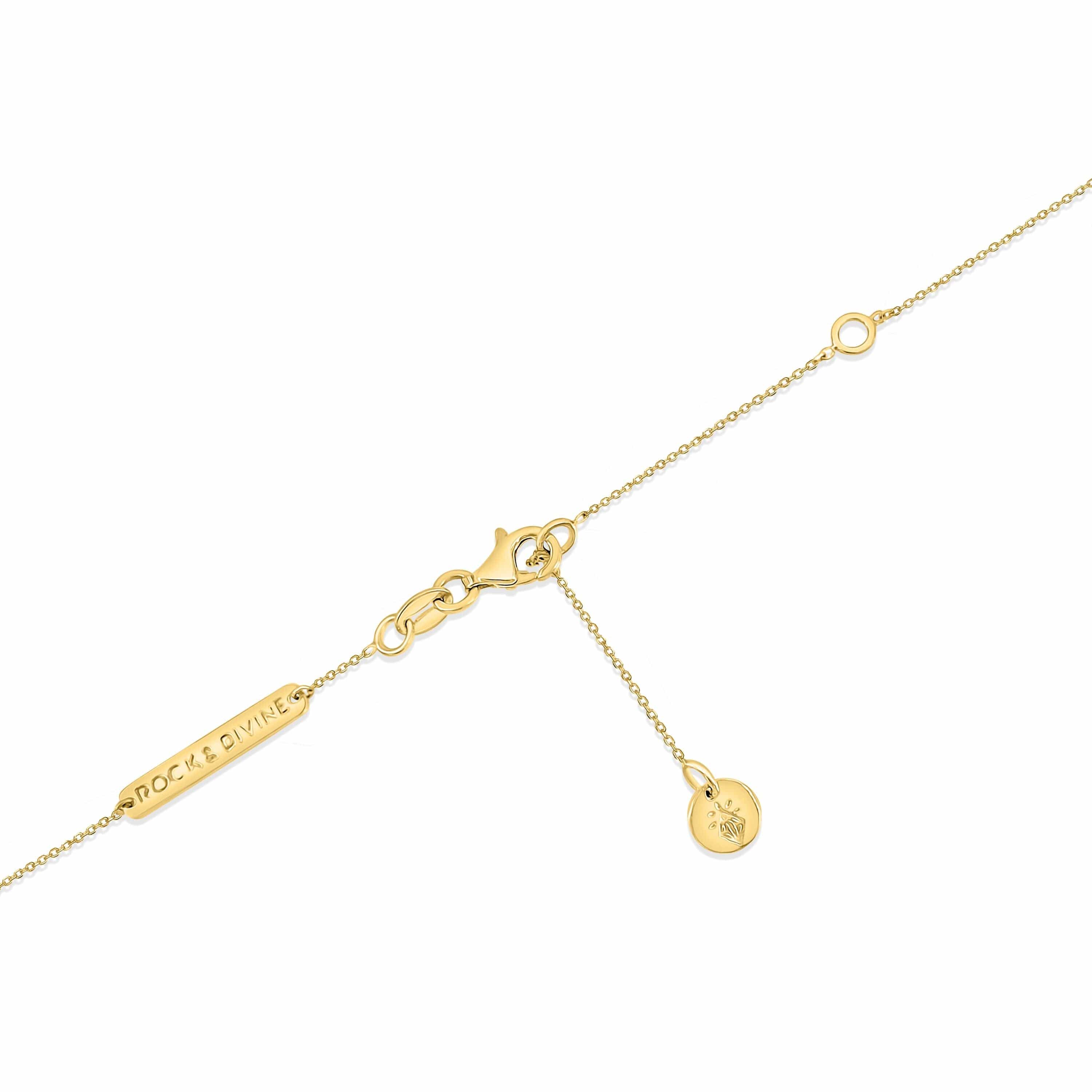 Rock & Divine Rock & Divine Dawn Collection Sunshine Diamond Necklace in 18K Yellow Gold