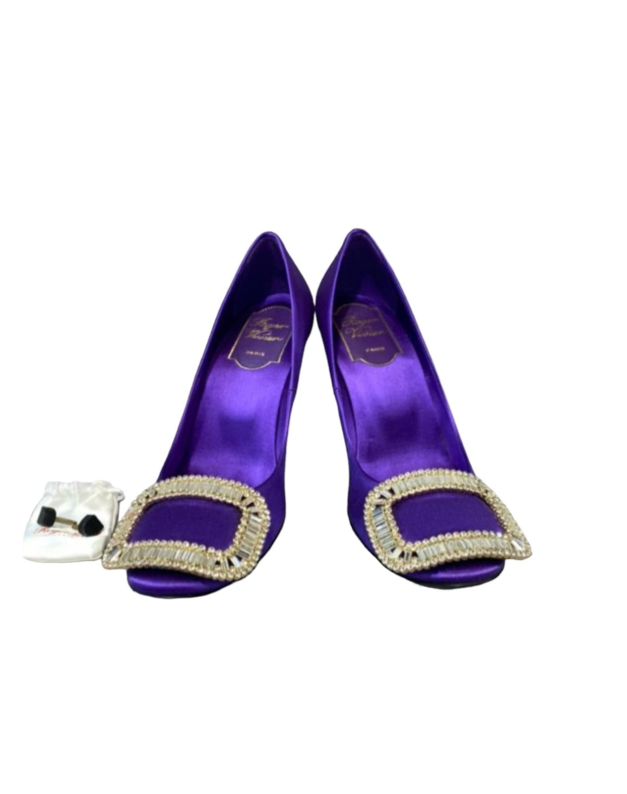 Roger Vivier RV Purple Crystal Heels - 35