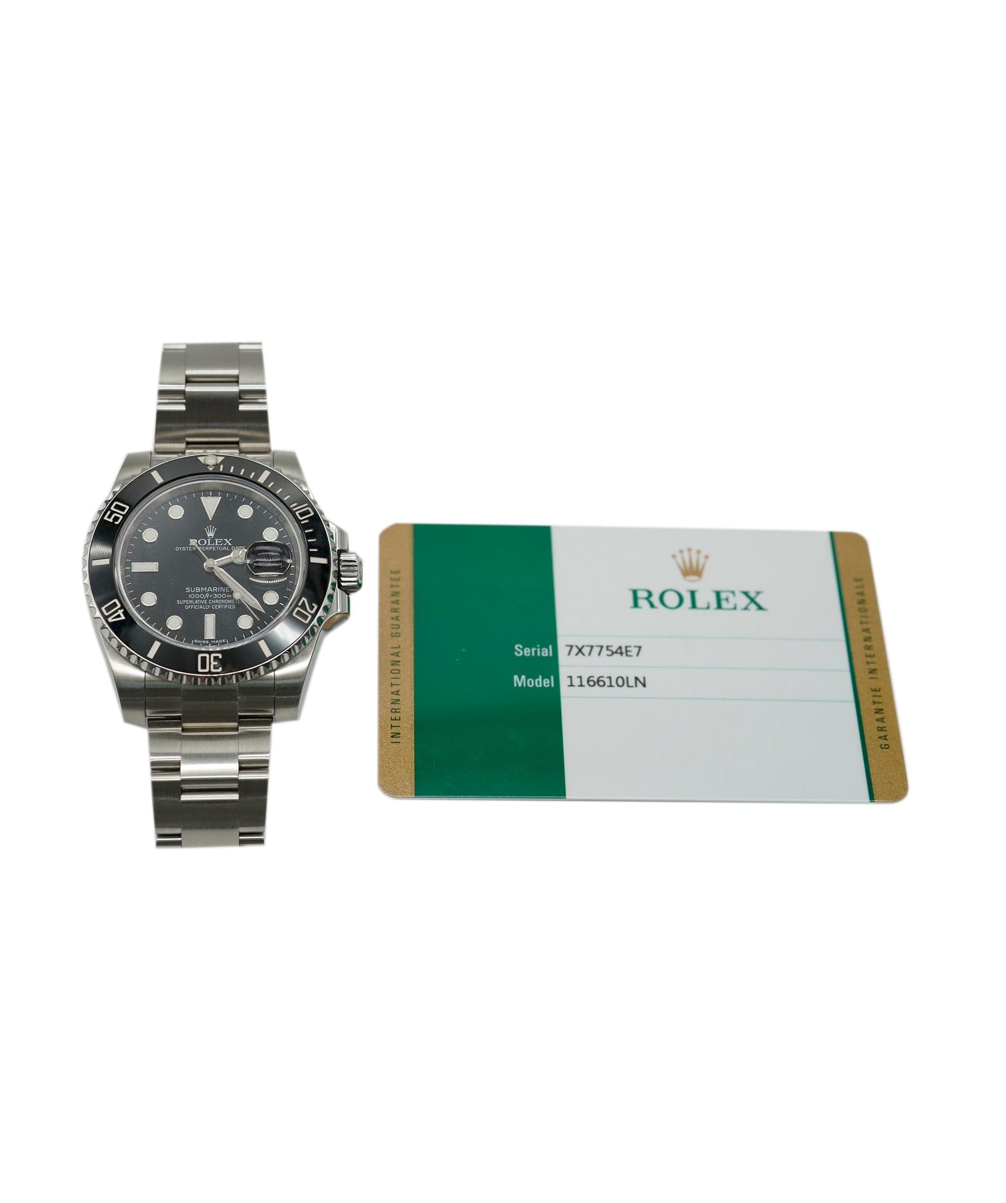 Rolex Submarinter Date 2017, box and Papers Steel AGC1490