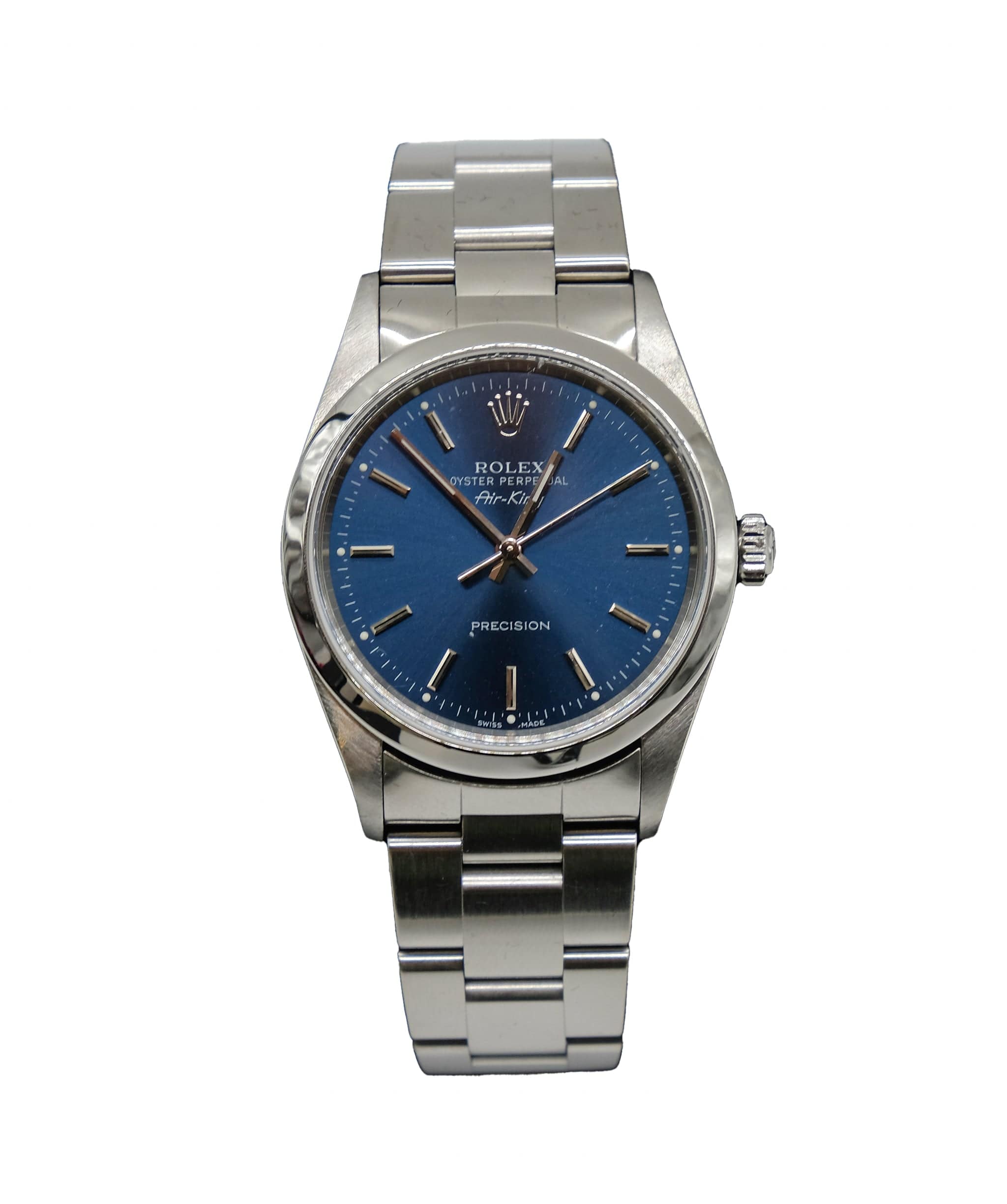 Rolex ROLEX Air King 14000 P Men's Watch Blue Dial Automatic Automatic Watch Rolex DXBS0132