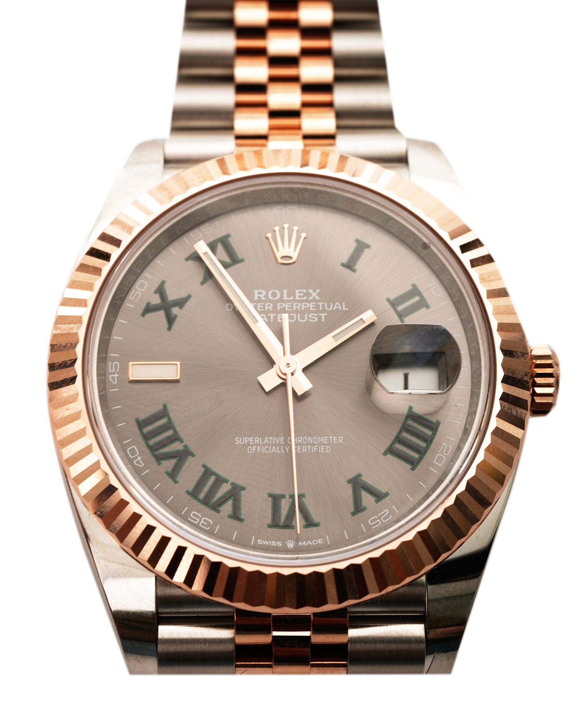 Rolex Rolex Wimbledon Datejust 41mm Everose and Steel Unworn Fullset ALC1500