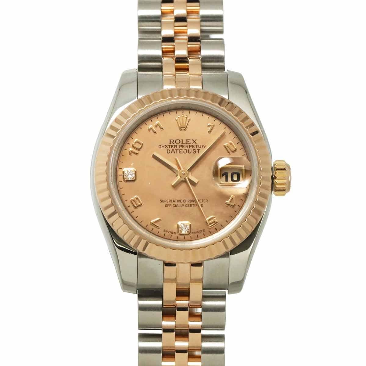 ROLEX ROLEX Datejust 179171N2BR Serial D 2P Diamond Pink Gold Dust Dial 90301609