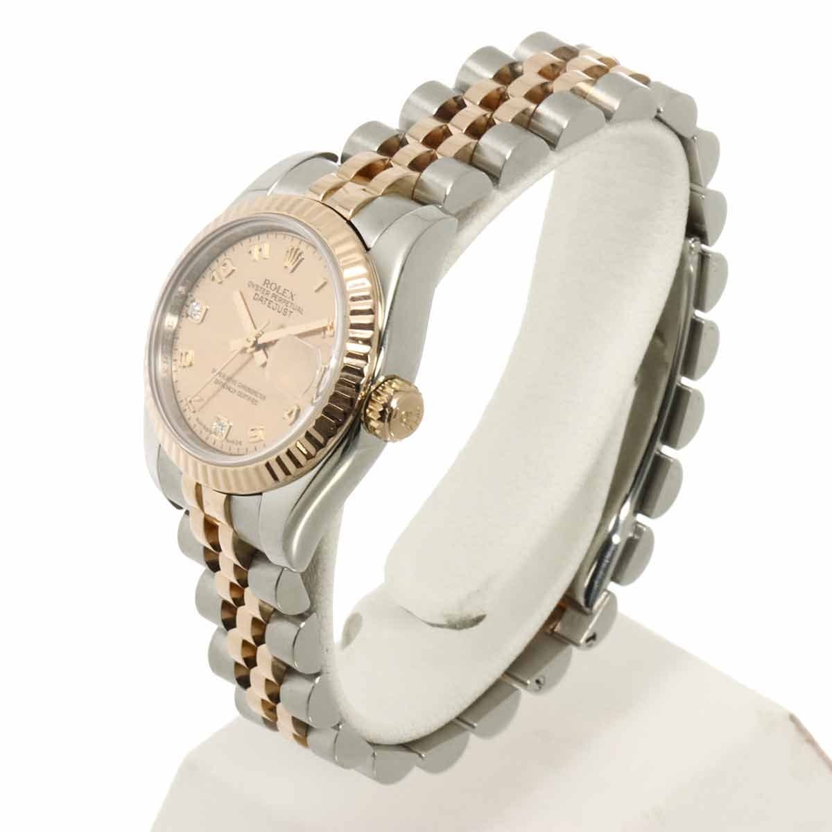 ROLEX ROLEX Datejust 179171N2BR Serial D 2P Diamond Pink Gold Dust Dial 90301609