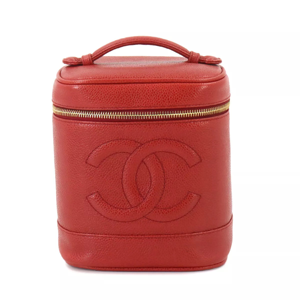 Chanel Vintage Vanity Red Caviar GHW #3 90255512