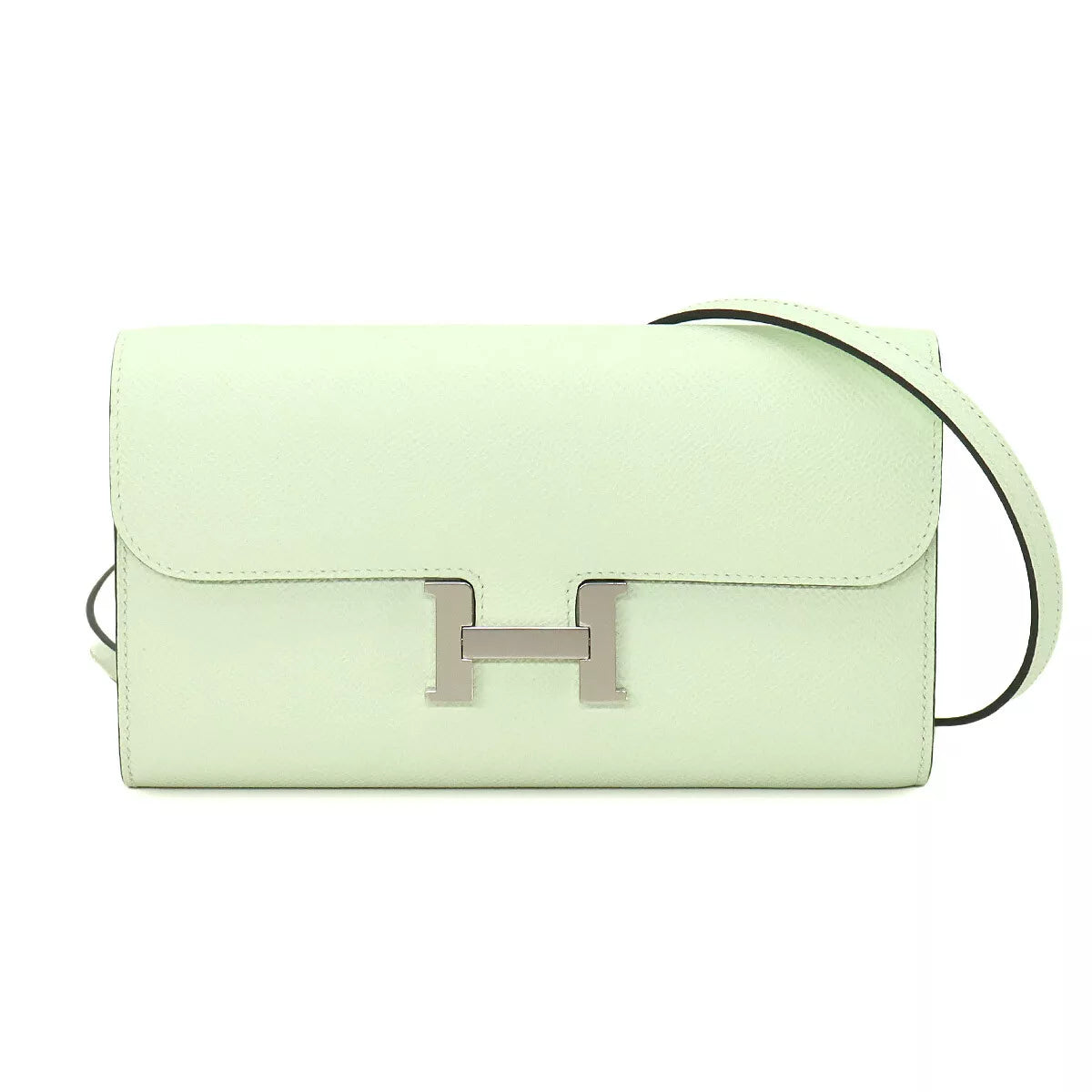 HERMES Constance Long To Go Long Wallet Epsom Vert Fizz Purse 90256820