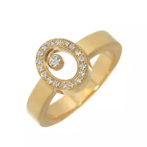 Chopard Happy Diamond Diamond Ring 18K YG 750 Size5.25(US) 90240904