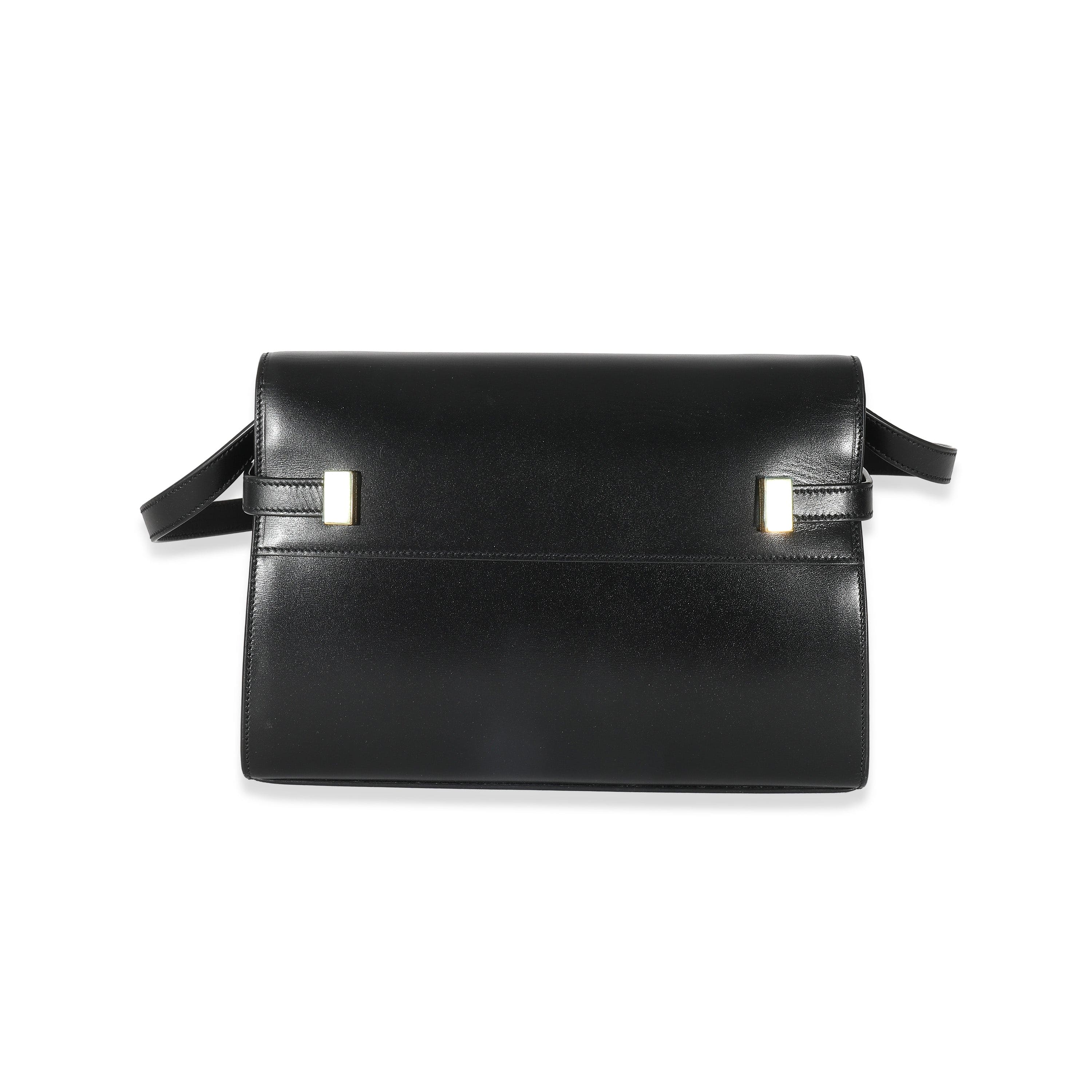 Saint Laurent Saint Laurent Black Box Leather Small Manhattan Bag