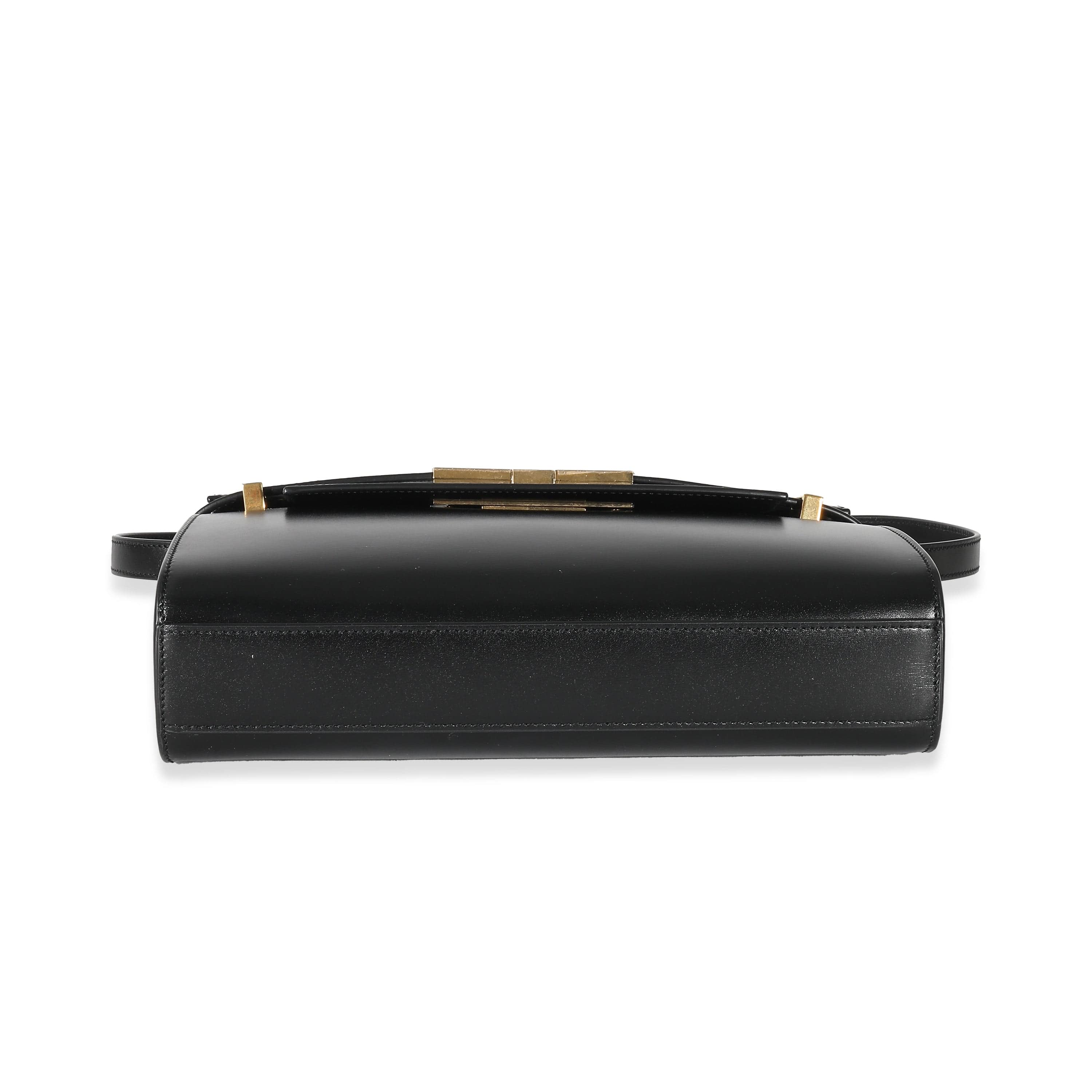 Saint Laurent Saint Laurent Black Box Leather Small Manhattan Bag