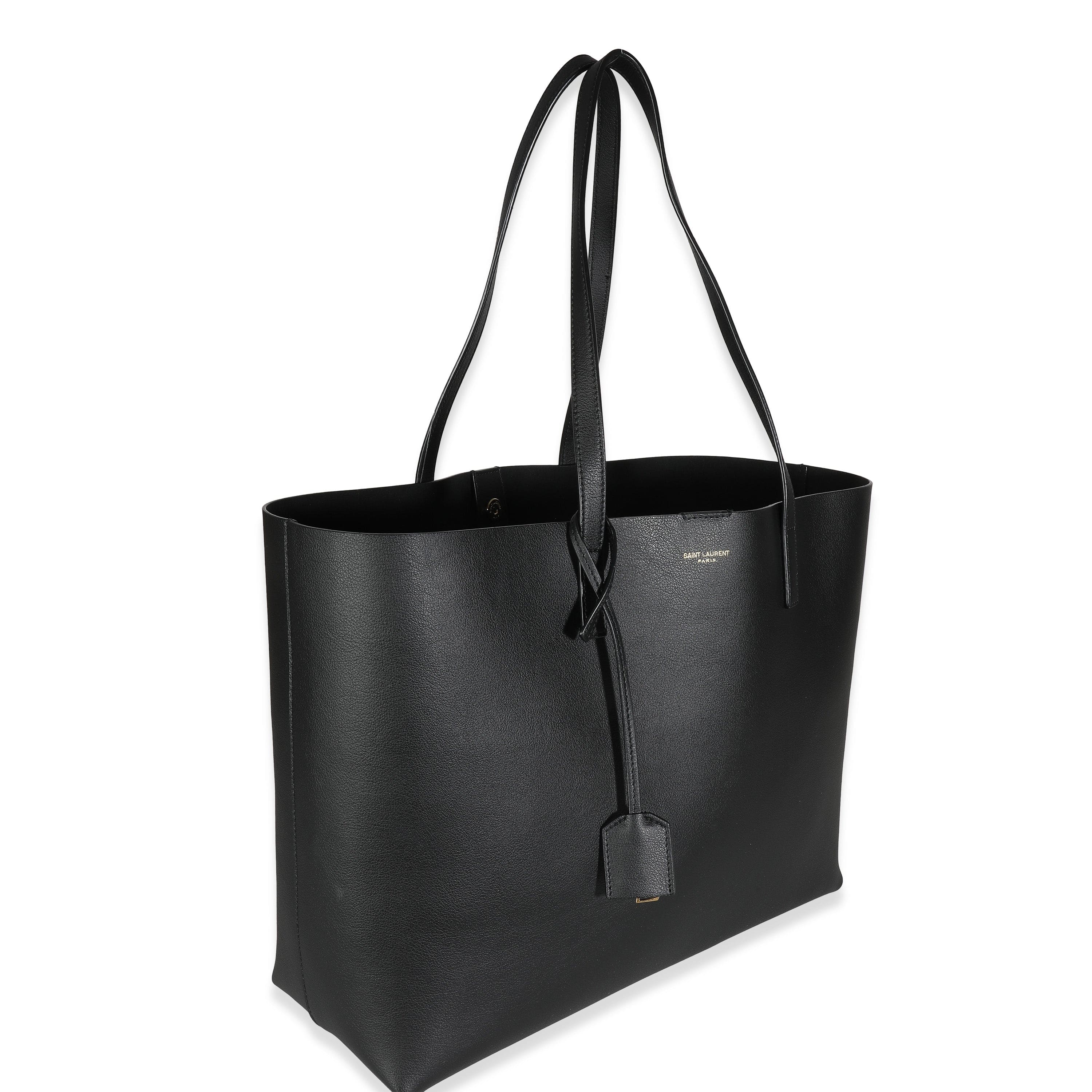 Saint Laurent Saint Laurent Black Calfskin East West Shopping Tote