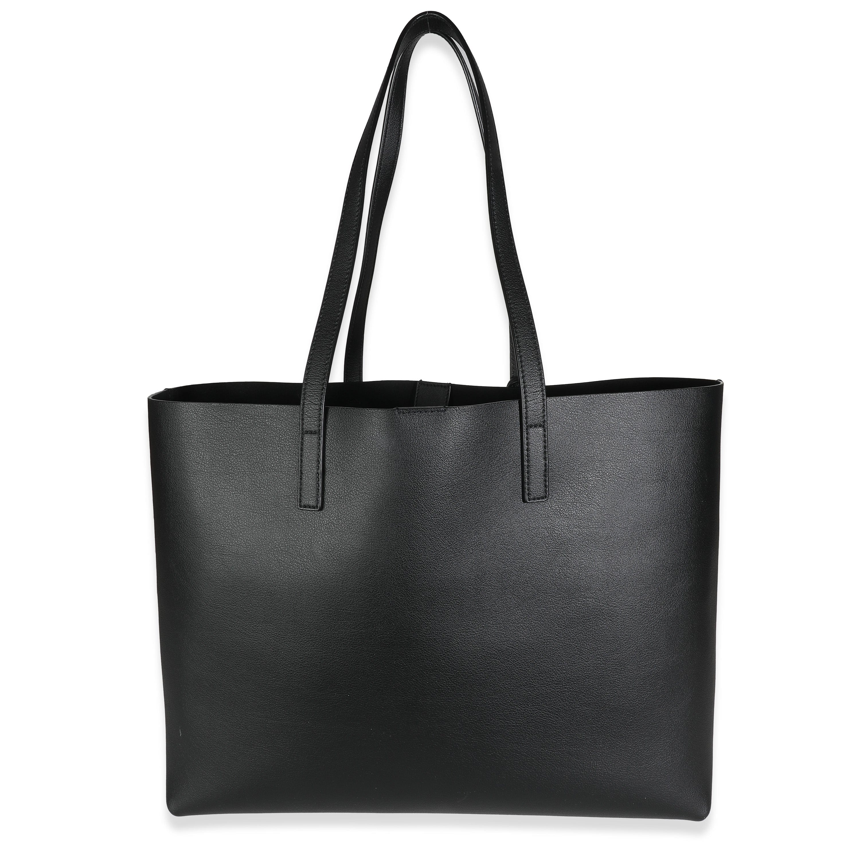 Saint Laurent Saint Laurent Black Calfskin East West Shopping Tote