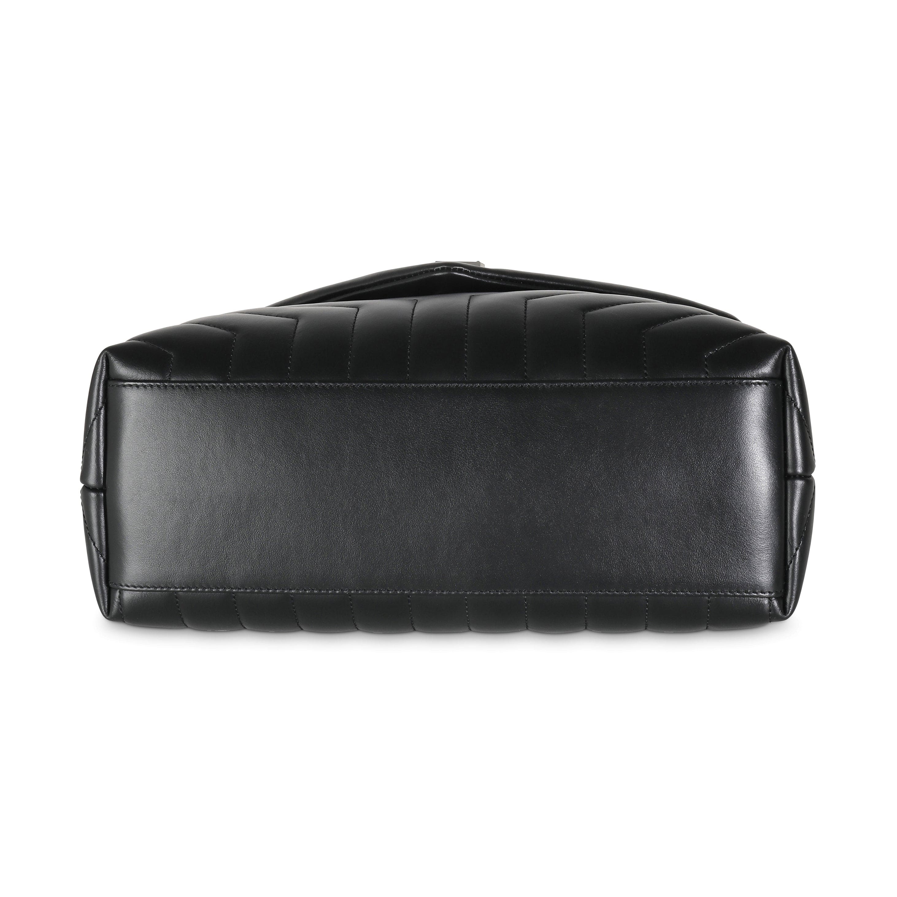 Saint Laurent Saint Laurent Black Matelassé Lambskin Medium Loulou