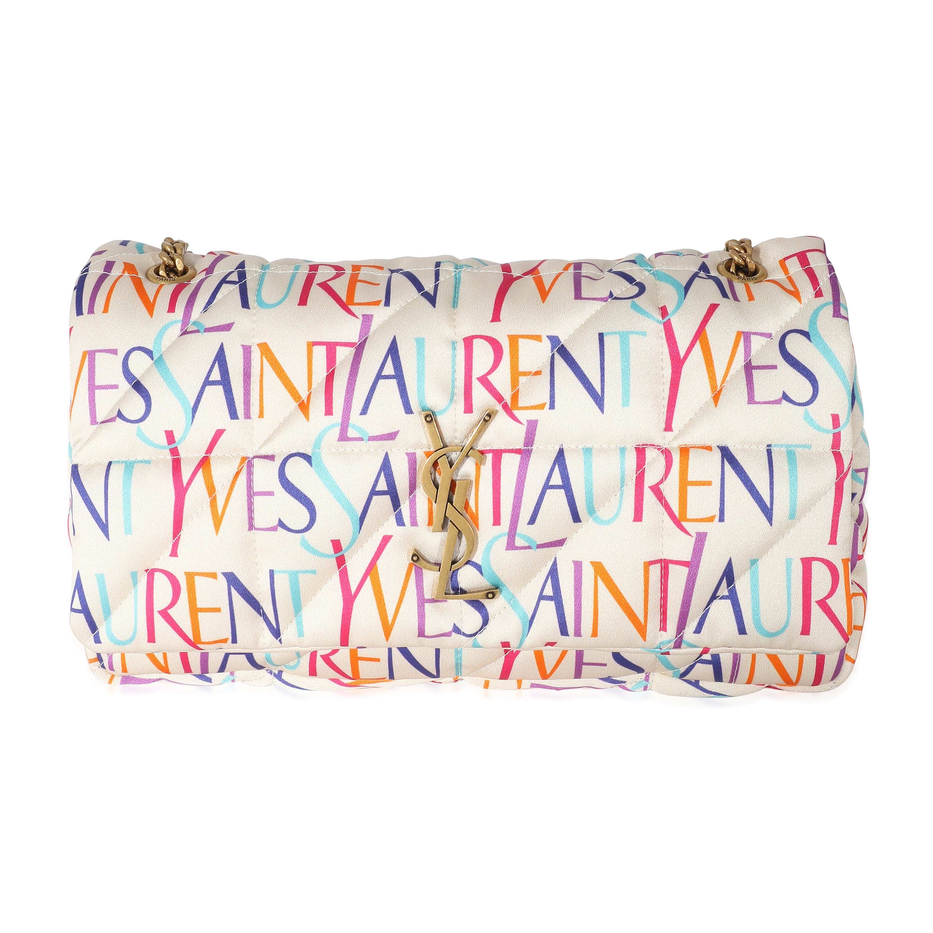 Saint Laurent Saint Laurent Multicolor Satin Foulard Medium Jamie Bag