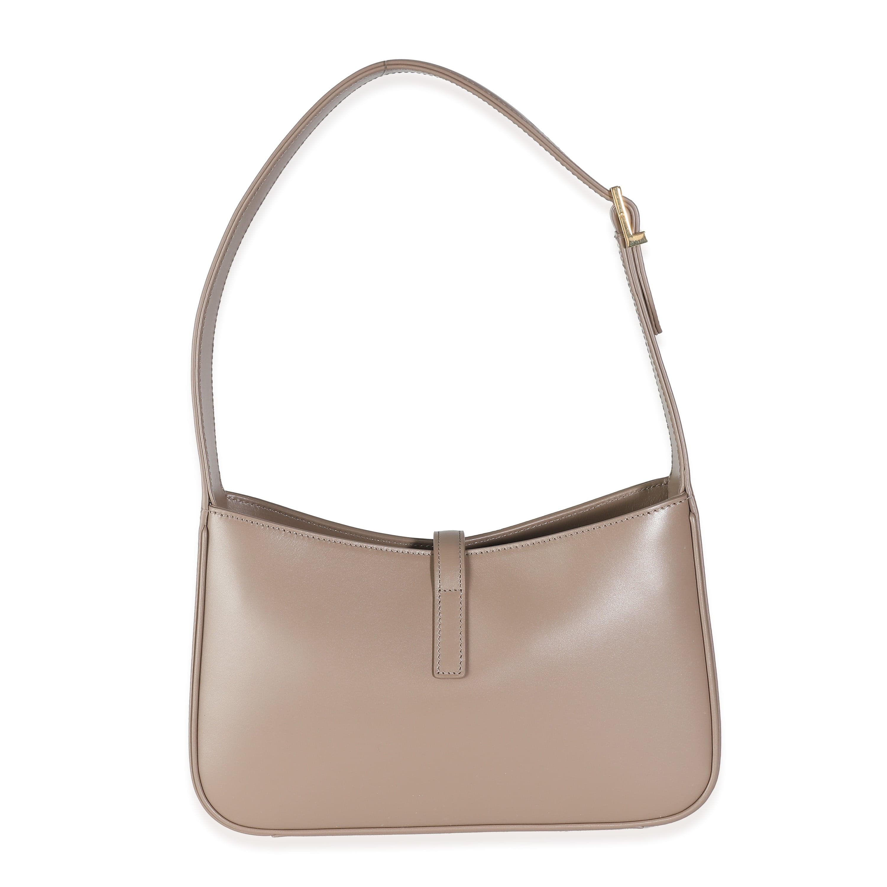 Saint Laurent YSL Taupe Smooth Calfskin Le 5 A 7 Hobo