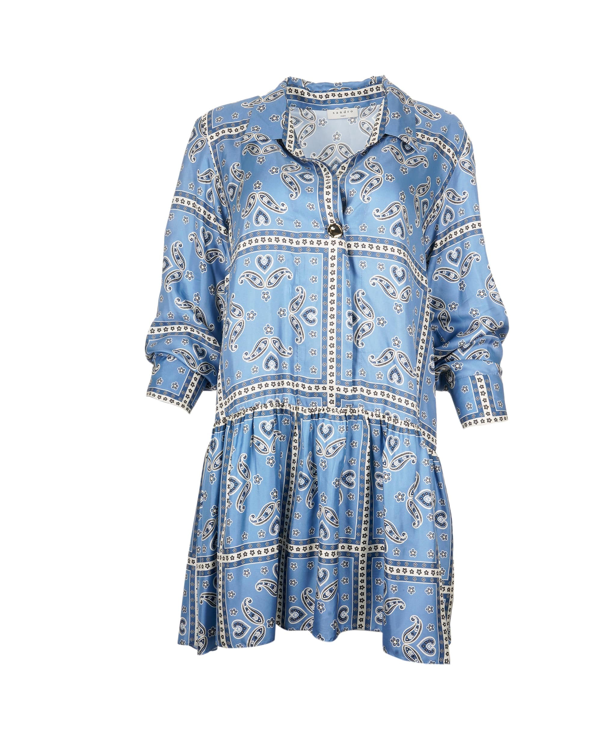 Sandro sandro blue boho dress AVL1085