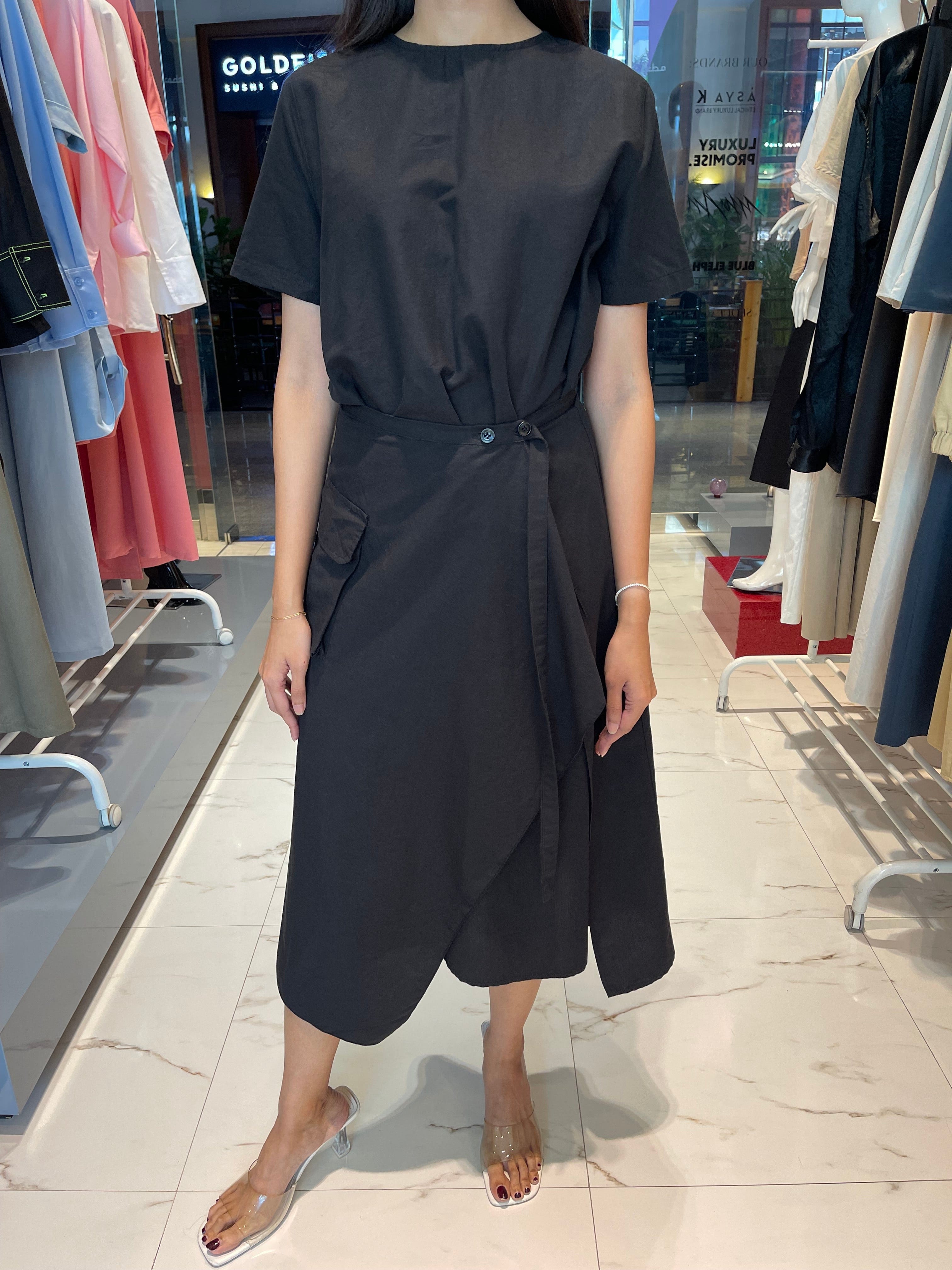 SEOUL COLLECTION SHORT SLEEVES WRAP DRESS “ARSENIA” (فستان)